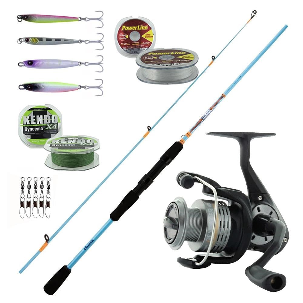 YekOutdoor Okuma Profesyonel LRF Seti Okuma Fuel Spin 213 cm 0-8 gr Lrf Kamışı&Okuma Revenger RV-25 FD Olta Makinesi