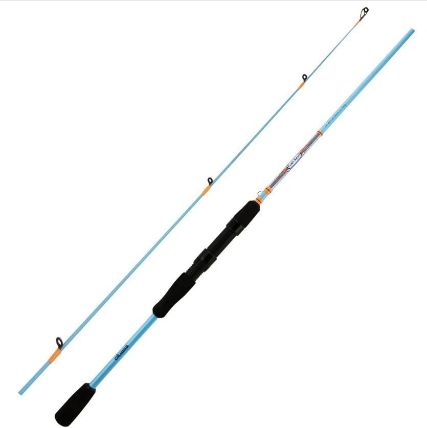 YekOutdoor Okuma Spin Olta Seti Okuma Fuel Spin 2,74 cm 7-30 gr 2 Parça Spin Kamışı&Okuma Fin Chaser X FNX-40BL Blue 1BB Olta Makinesi