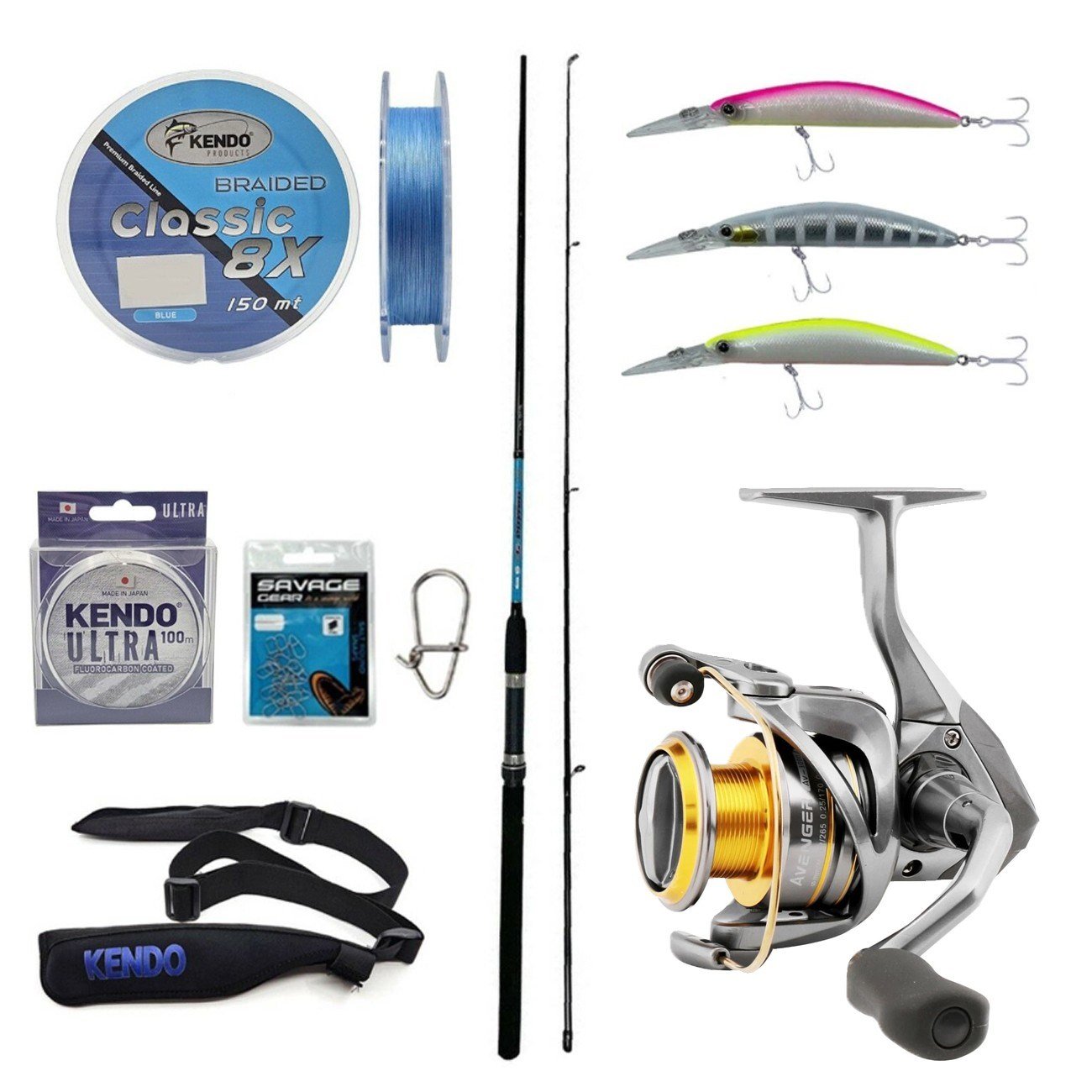 YekOutdoor Okuma Spin Olta Seti Okuma G-Power Spin 9' 270cm 7-35 gr 2 Parça Spin Kamışı&Okuma Avenger AV-4000 (5,0,1) 6+1bb Olta Makinesi