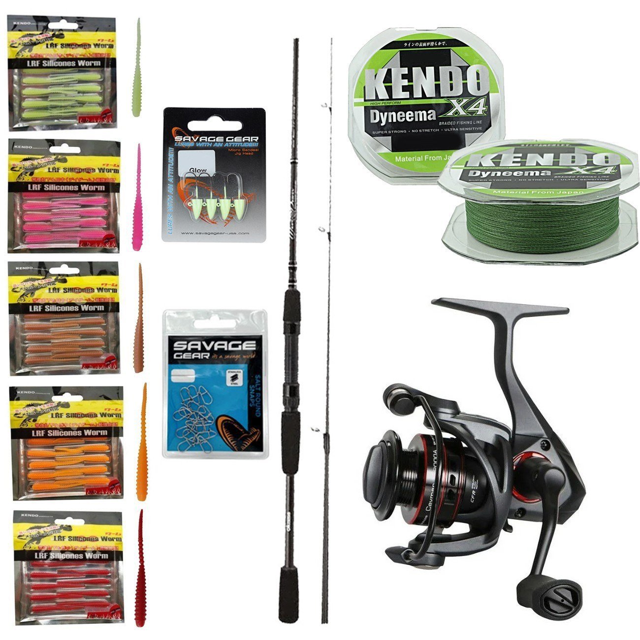 YekOutdoor Silikonlu LRF Seti Okuma Wave Power 213 cm 0-8 gr Lrf Kamışı&Okuma Ceymar C-2500A 7+1BB Olta Makinesi