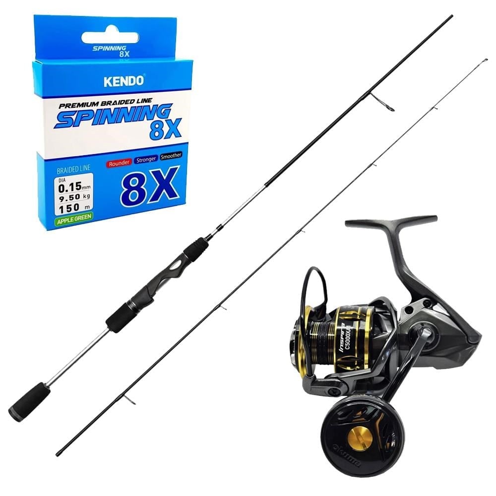 YekOutdoor Üst Düzey Okuma Spin Olta Seti  Okuma Helios SX Spin 2,70cm 15-45 gr 2 Parça Spin Kamışı&Okuma Inspira ISX-4000XA1 Gunsmoke 8+1BB Olta Makinesi