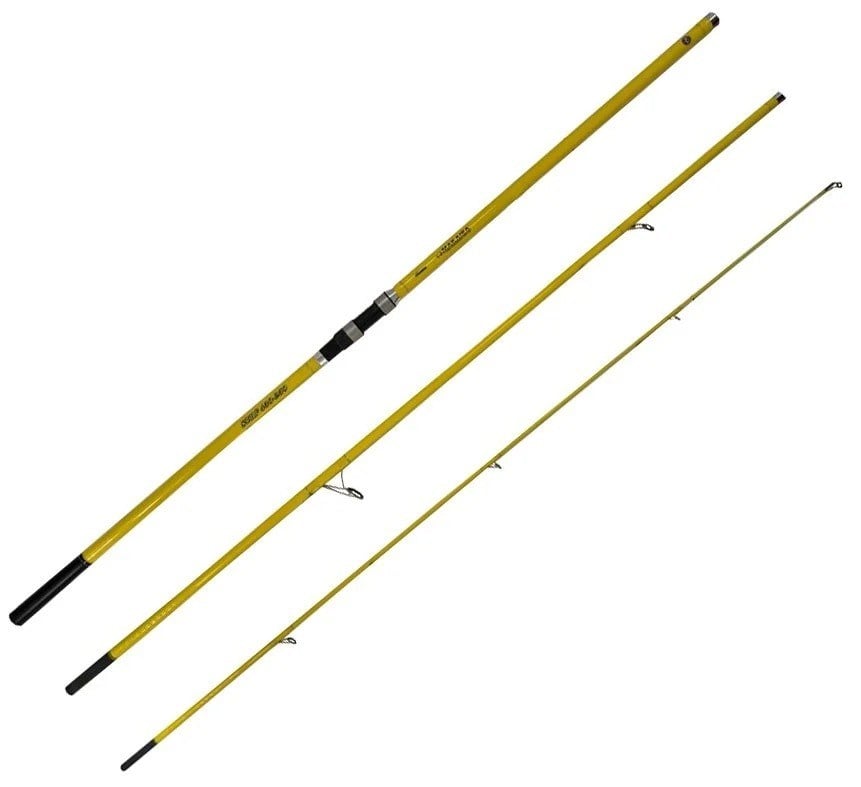 YekOutdoor Yüksek Performans Okuma Olta Seti Okuma Makaira Surf 4,30 cm 100-250 gr 3 Parça Yellow Surf Kamışı&Okuma SURF-8K Olta Makinesi