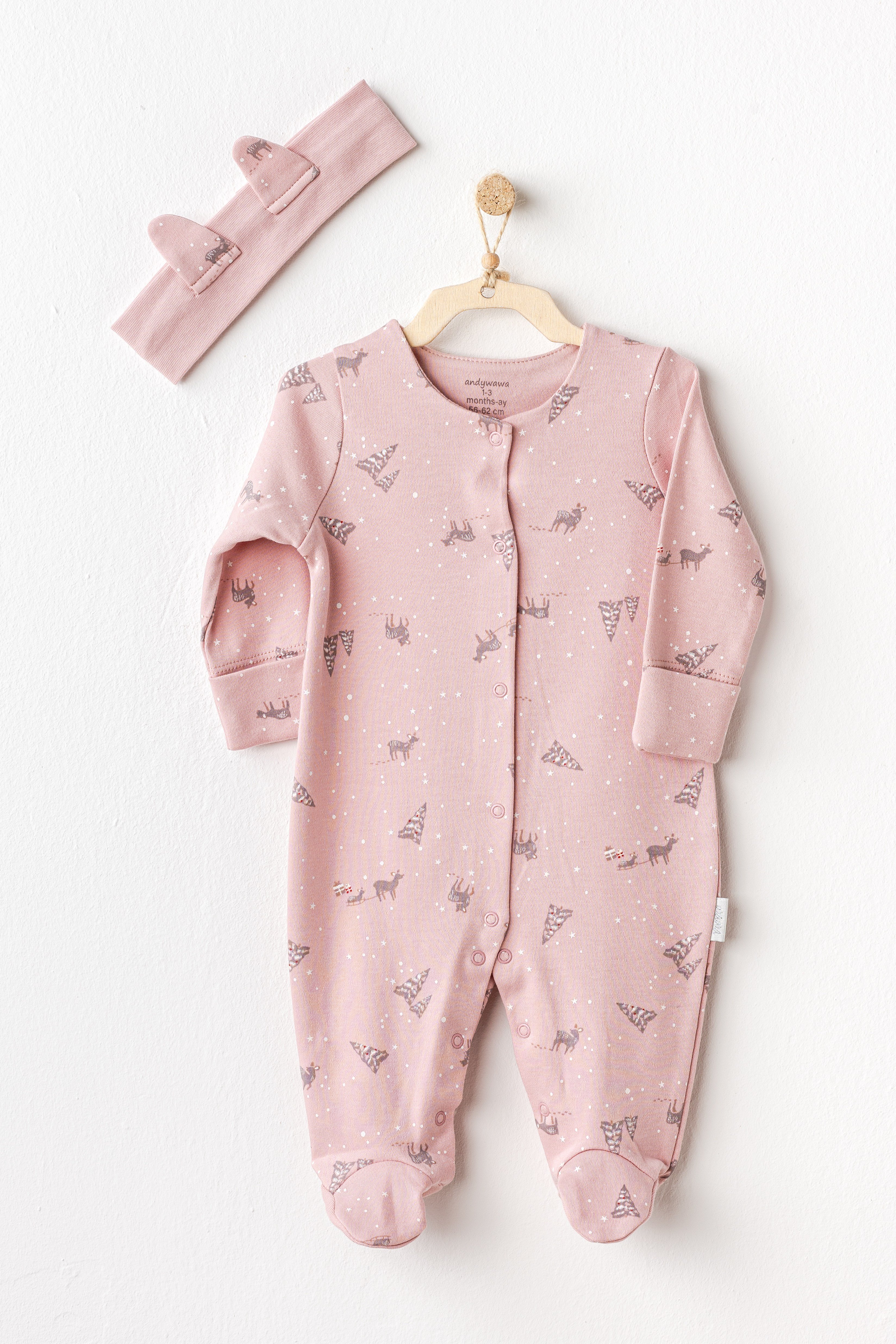BEBEK TULUM TAKIM ROMPER BAND SET PUPPY GAZELLE