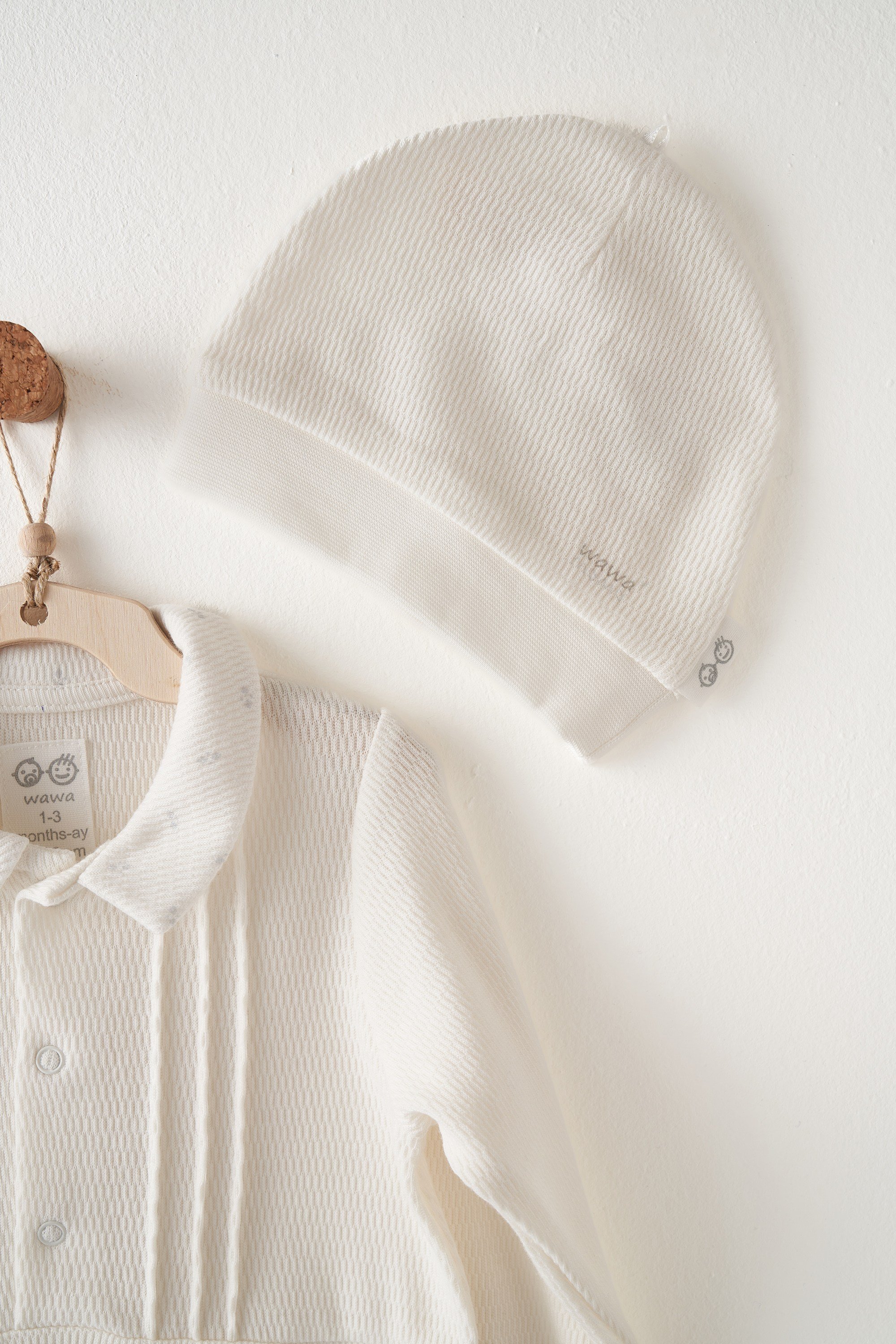 BEBEK TULUM TAKIM ROMPER HAT SET GENTELMAN