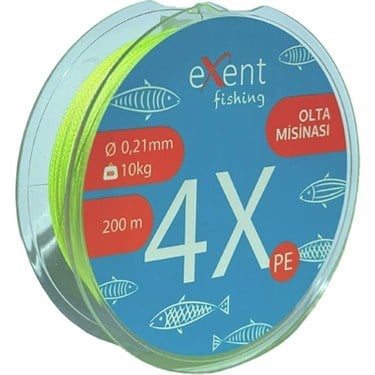 Exent Fishing 200m 0.21 Olta Misinası