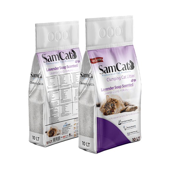 SamCat Lavanta Kokulu Bentonit Kedi Kumu 10 LT (8.5) KG