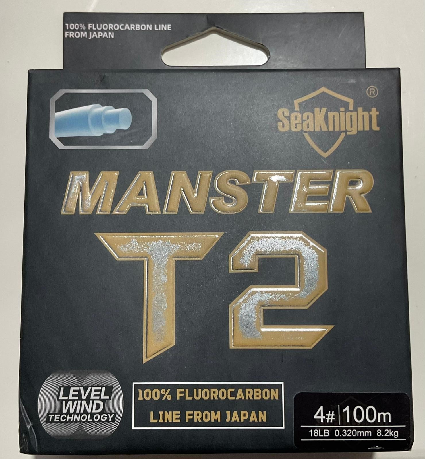SeaKnight MANSTER T2 100m %100 Fluorocarbon  Level Mind Teknolojisiyle Üretilen Misina (0.32)