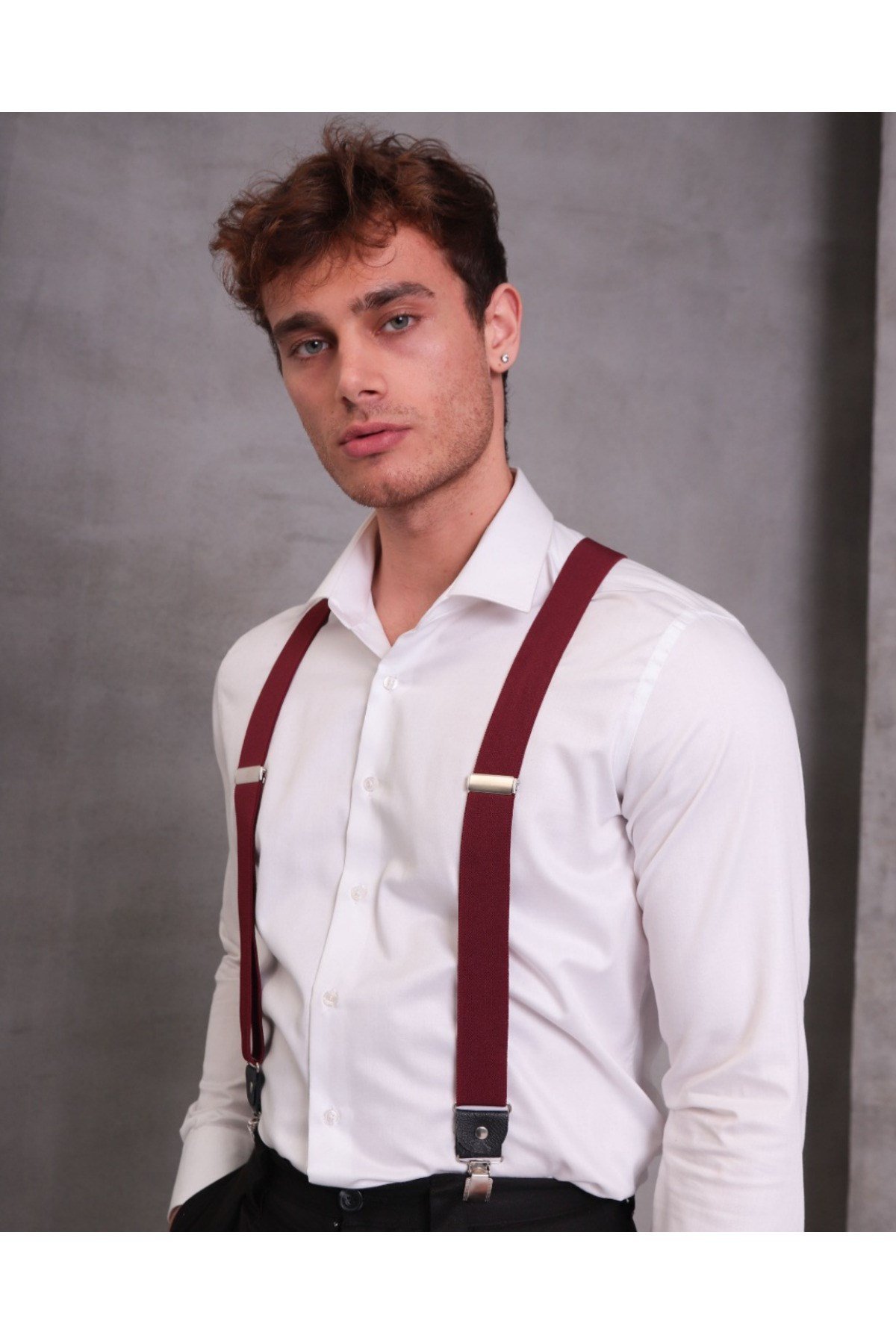 Bordo Erkek Pantolon Askısı