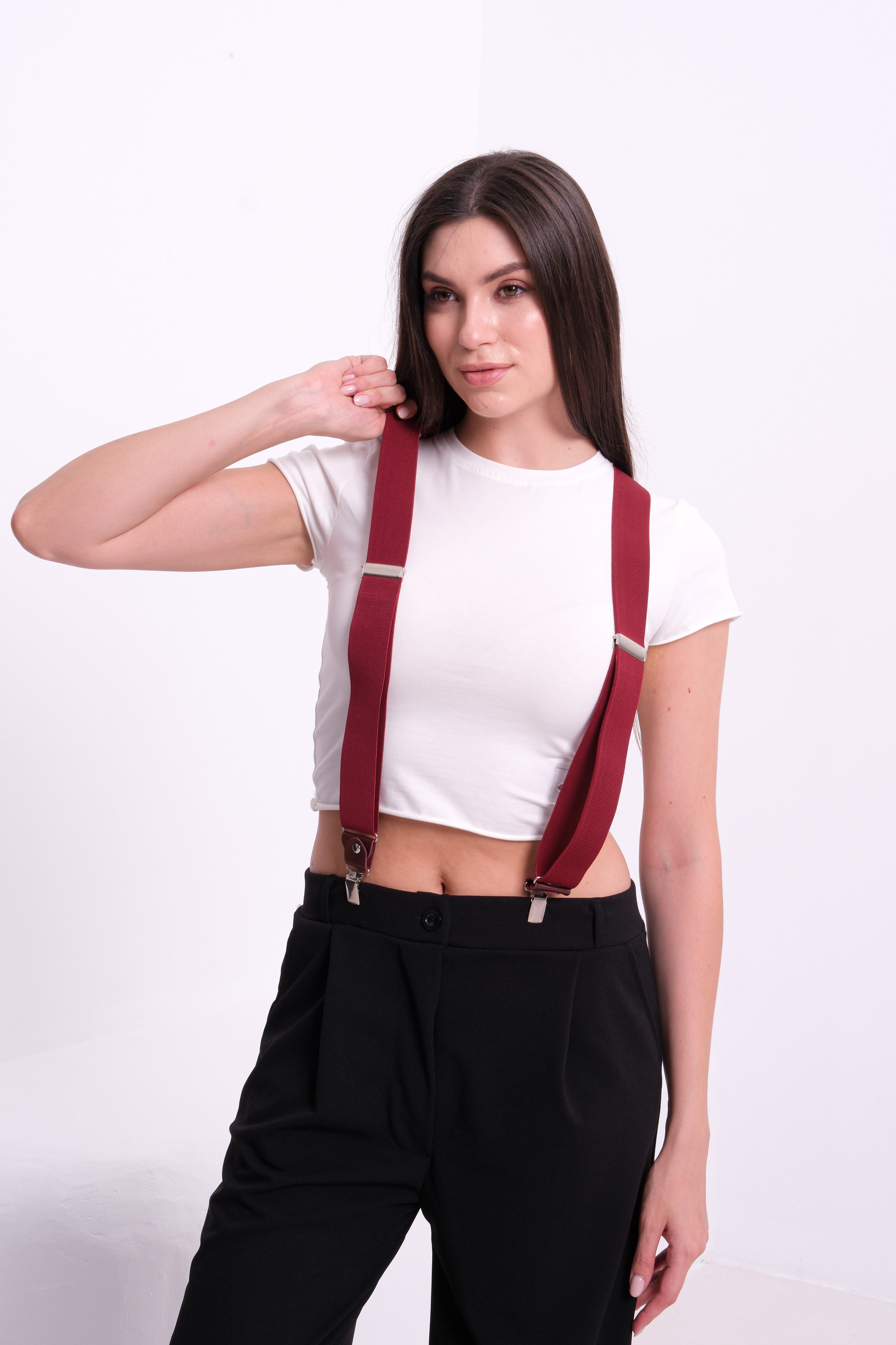Kadın Bordo Pantolon Askısı