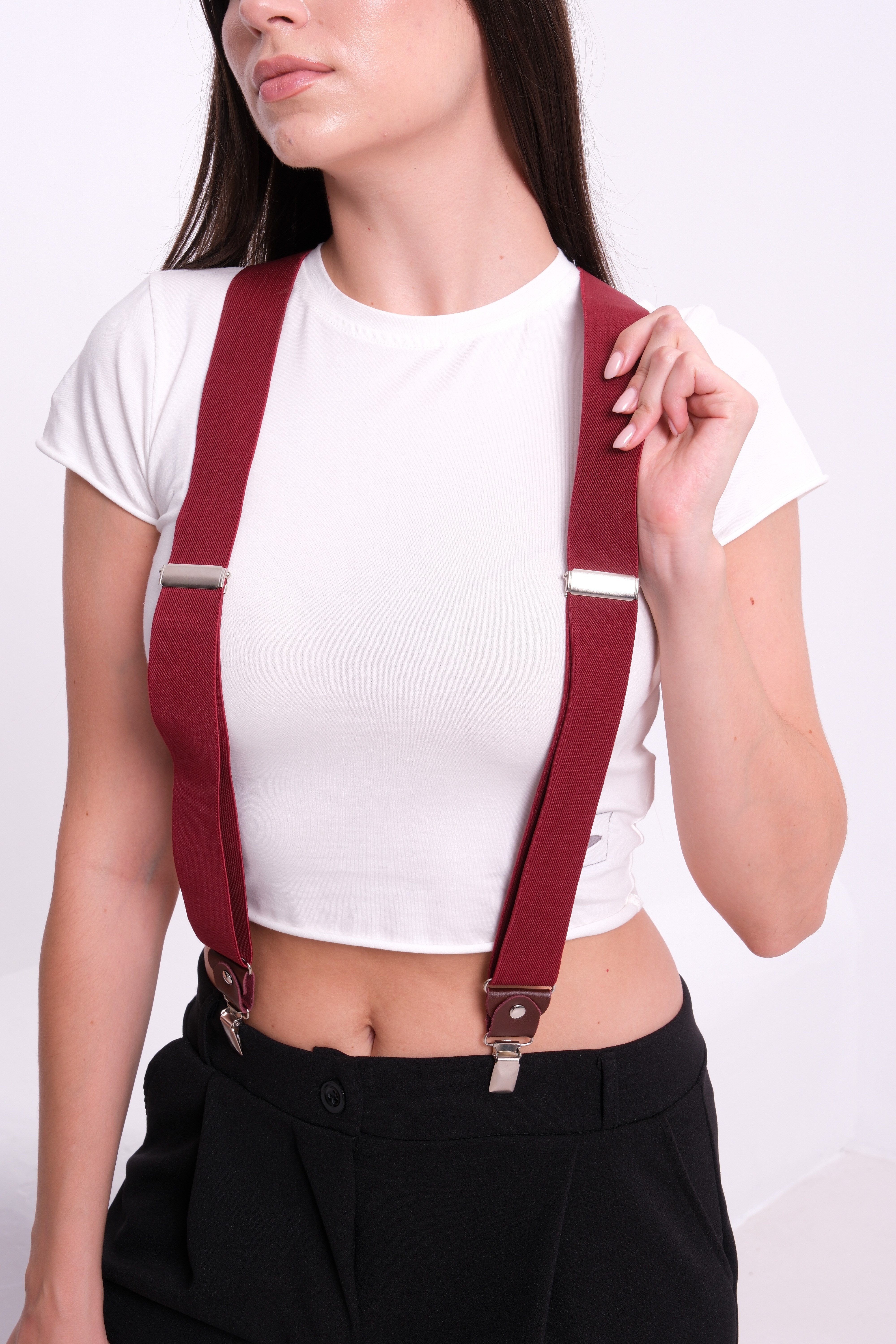 Kadın Bordo Pantolon Askısı