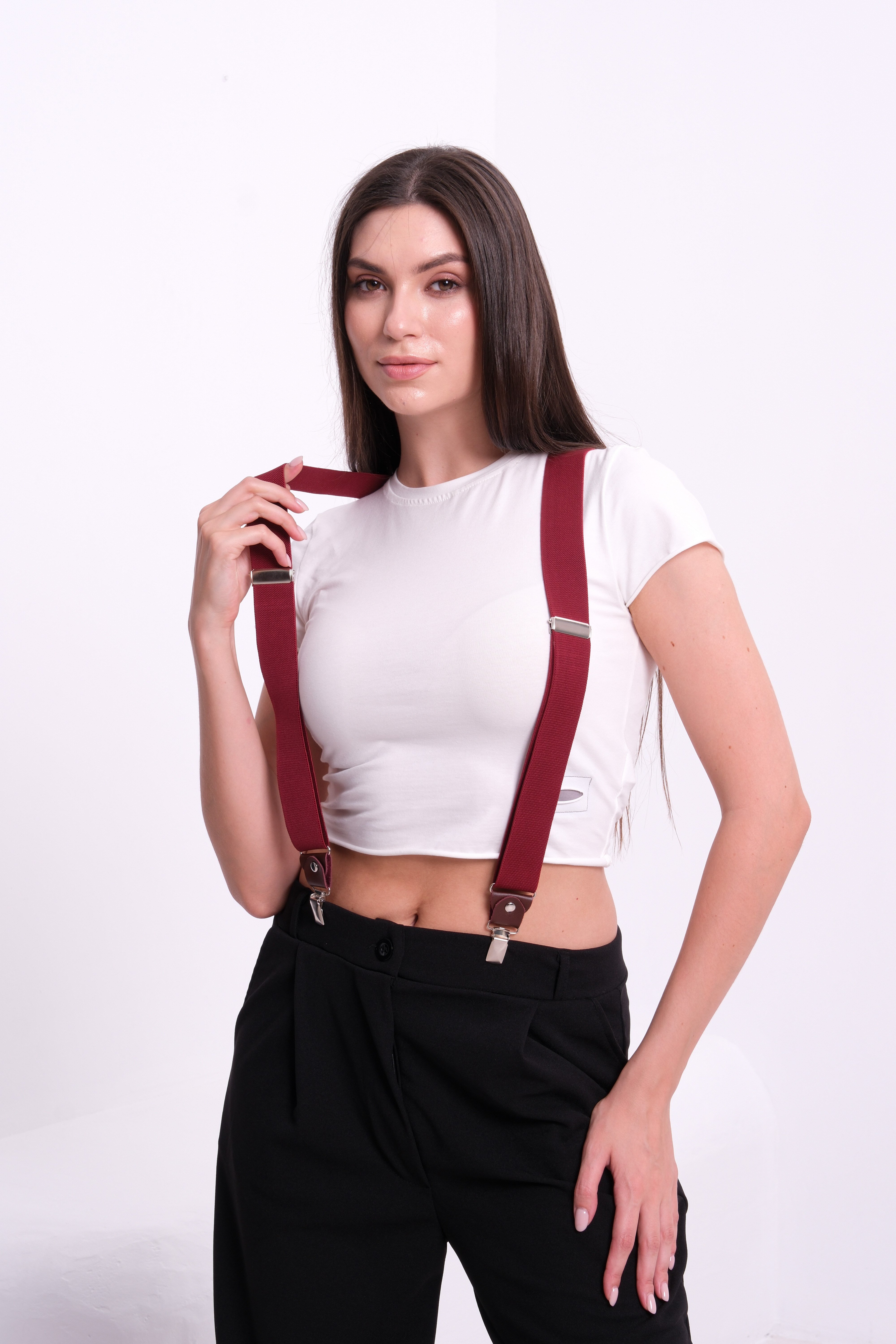 Kadın Bordo Pantolon Askısı