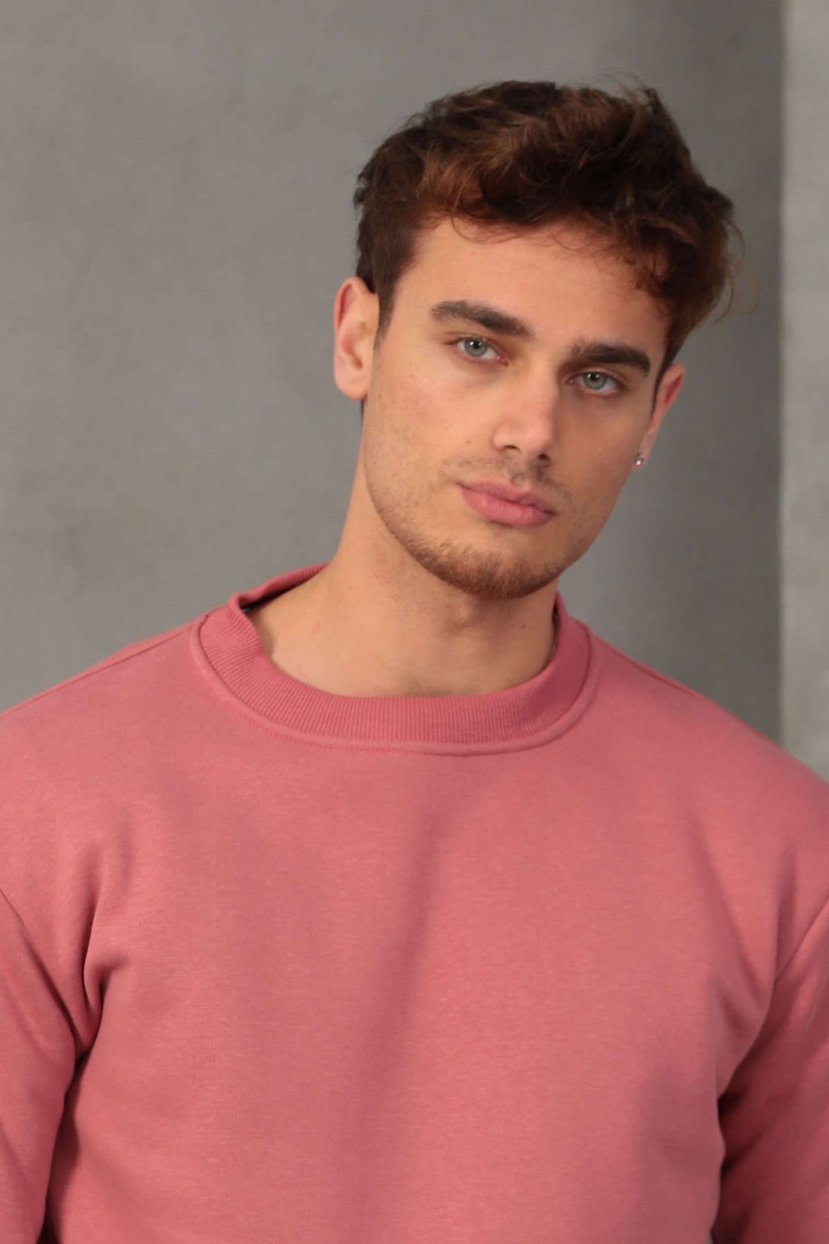 Unisex Relax Fit Rahat Kesim Pamuklu Yumuşak Dokulu İçi Polarlı Basic Bisiklet Yaka Sweatshirt