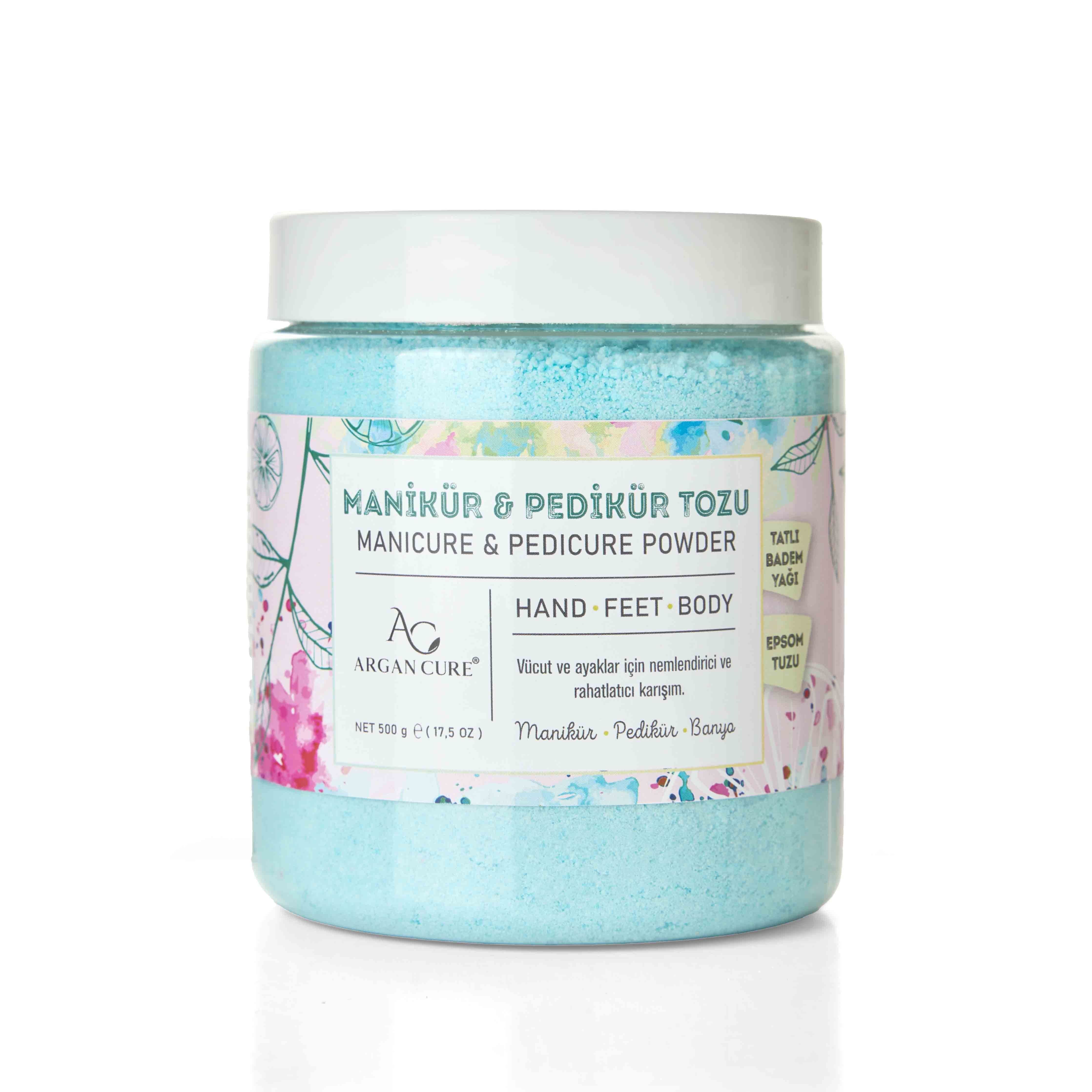 Argan Cure Pedikür & Manikür Tozu, Epsom Tuzlu Banyo Tozu 500gr.