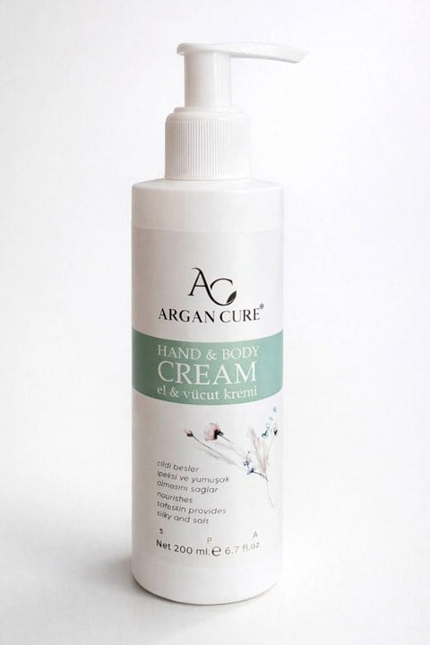 Argan Cure Yoğun Nemlendirici El ve Vücut Kremi 200 ml | Argan Yağlı Besleyici Cilt Bakım Kremi