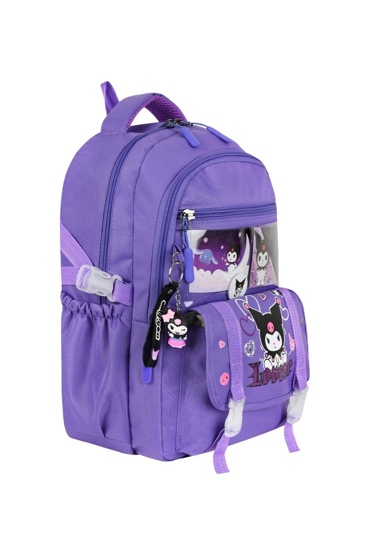 Bellegance kuromi okul çantası 3’lü set ve sürpriz hediyeli