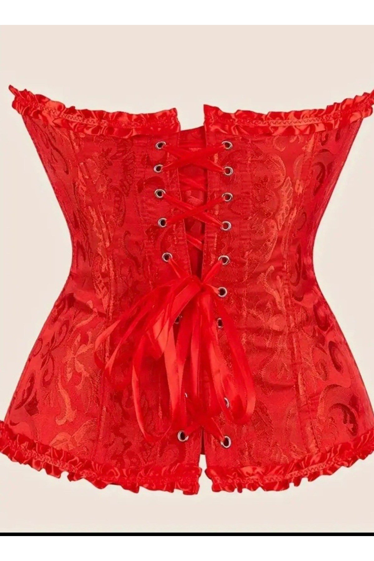 Bellegance Victorian kırmızı korse