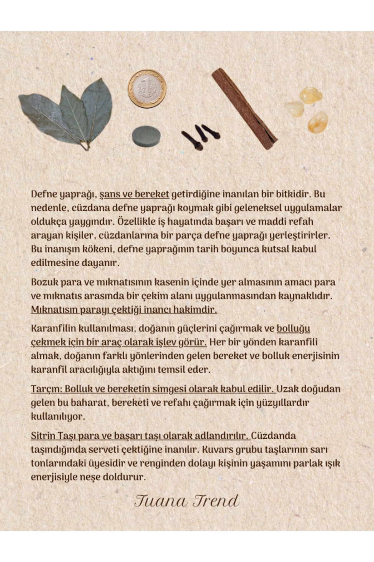 Bereket Zenginlik Para Kesesi Sitrin Doğal Taş Mıknatıs Defne Yaprağı Para Ritüeli