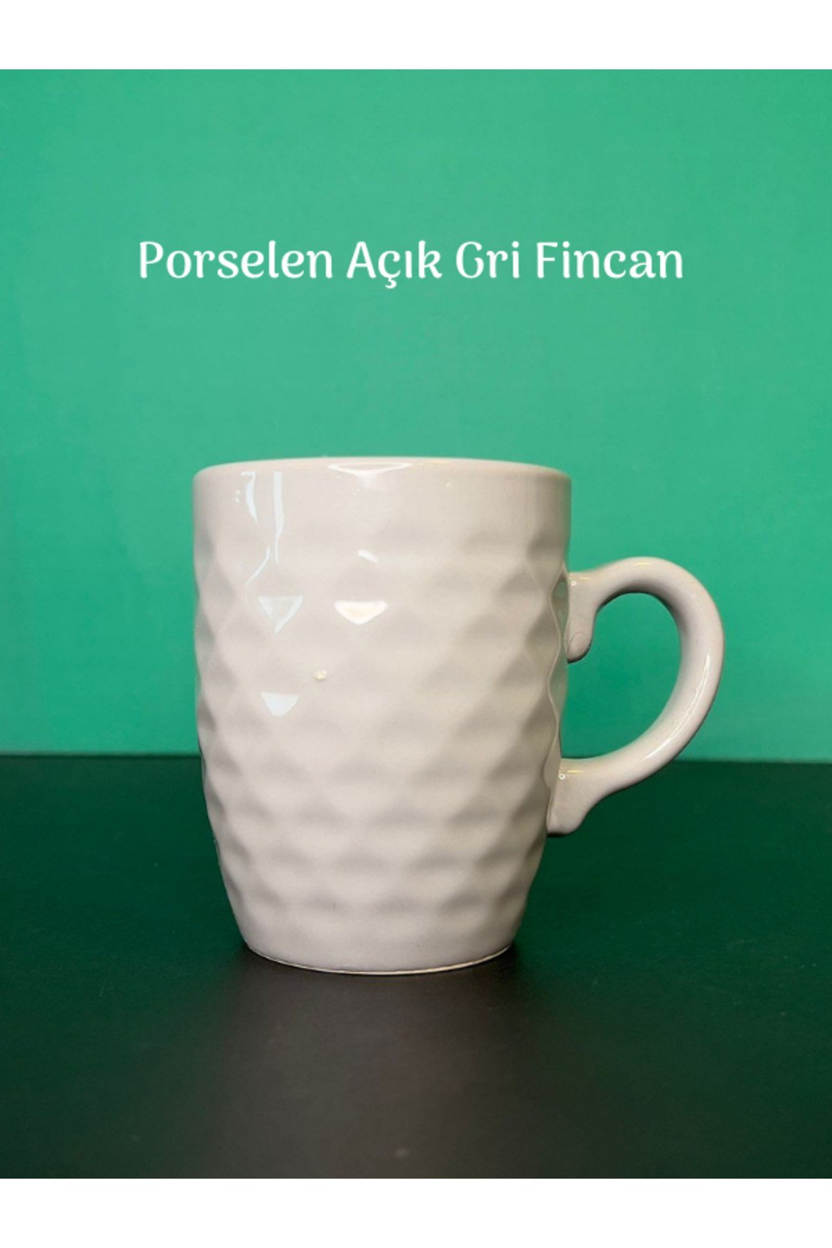 Büyük Boy Porselen Kupa Bardak Fincan Sade Tasarım Kahve Çay Bardağı