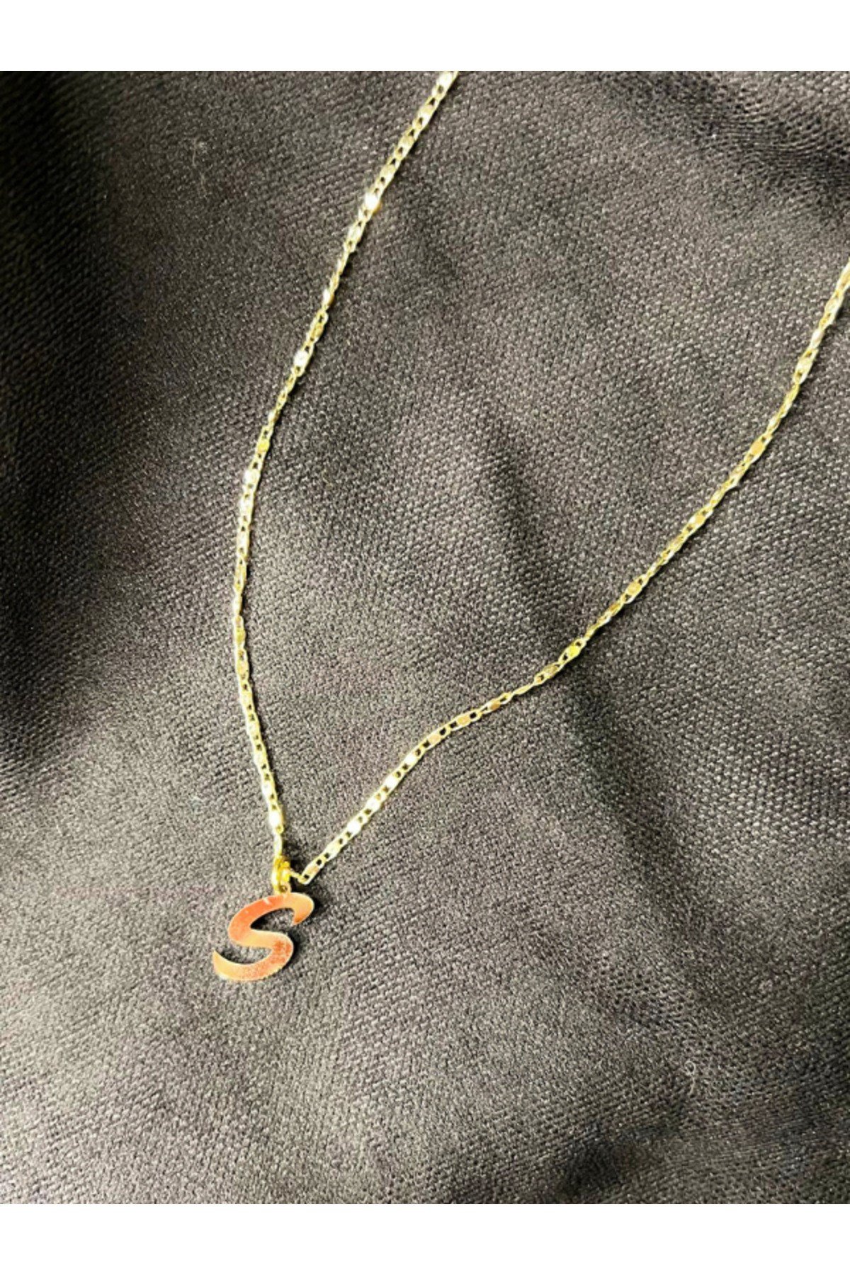 Kişiye Özel Harf Kolye Özel Tasarım Yüksek Kalite Çelik Gold Renk Kişiselleştirilebilir Hediye