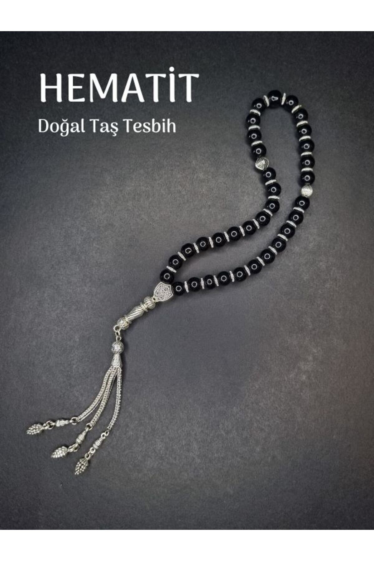 Komple Mat Hematit Tesbih 8 mm Küre Kesim Şifa Pozitif Enerji Canlılık Taşı Tesbih
