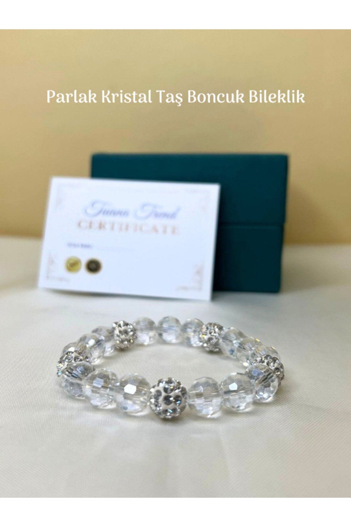 Kristal Taş Bileklik Kalın Lastik Misina İpi Uzun Süreli Kullanım Parlak ve Canlı Renkler