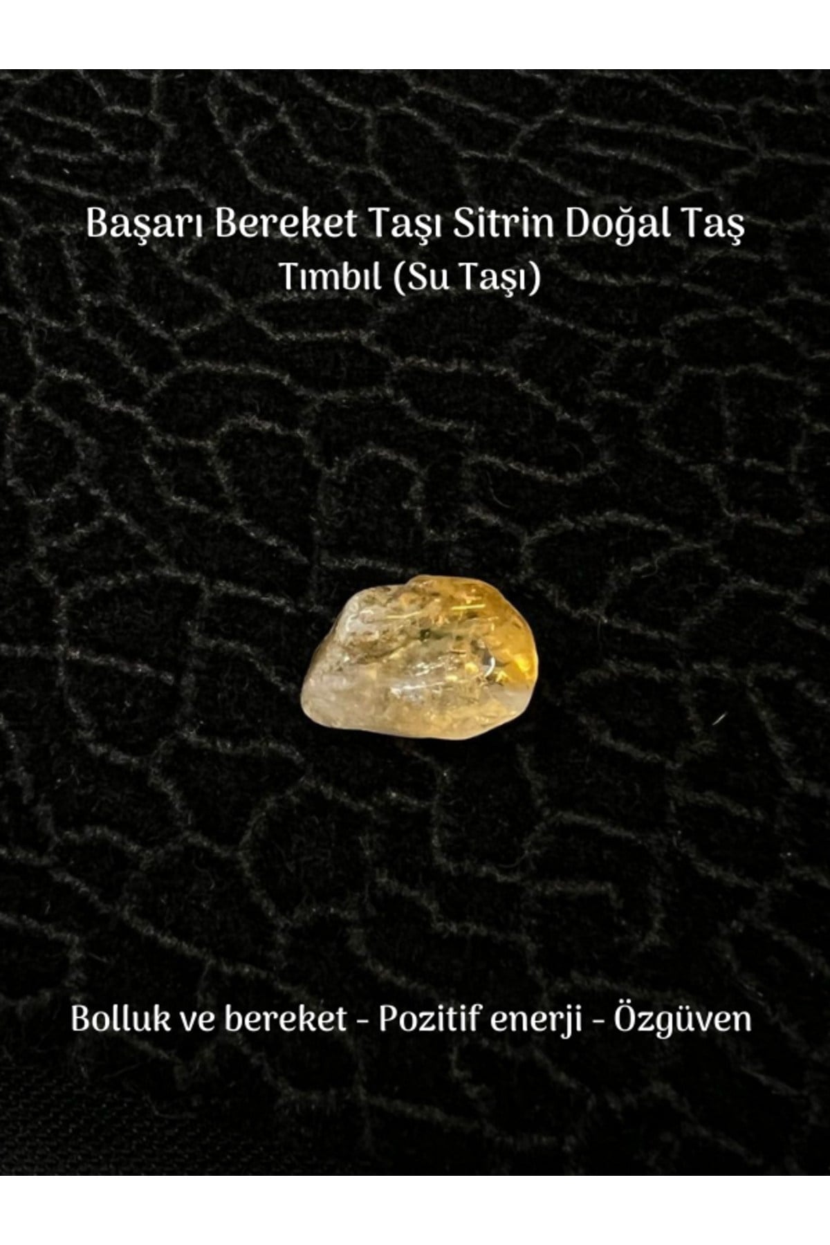 Sitrin Doğal Taş (Para Taşı) Bolluk Bereket Cüzdan Boy 0,5-1 cm 1 Adet