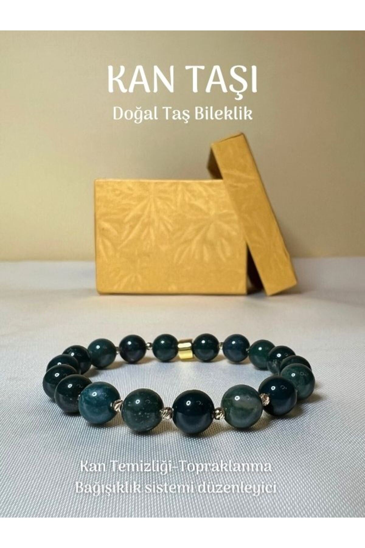 Yüksek Kalite Kan Taşı  Doğal Taş Bileklik Bedensel Güç Dayanıklılık Kan Akışı Düzenleme