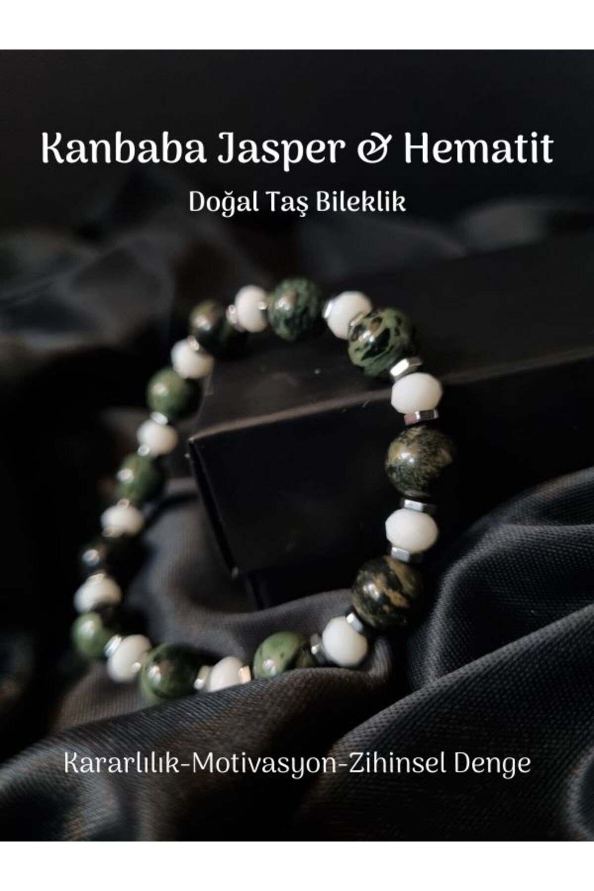 Yüksek Kalite Kanbaba Jasper Ve Hematit Doğal Taş Bileklik Fiziksel Ve Ruhsal Denge Ticari Başarı