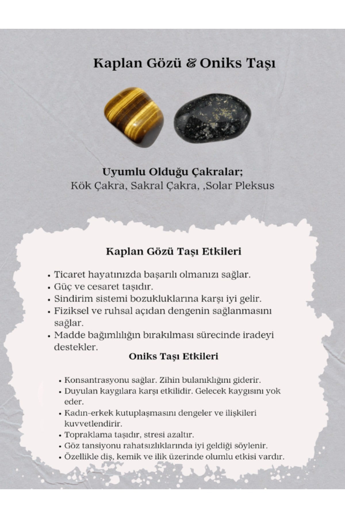 Yüksek Kalite Kaplan Gözü & Oniks Kombin Doğal Taş Bileklik Özel Tasarım