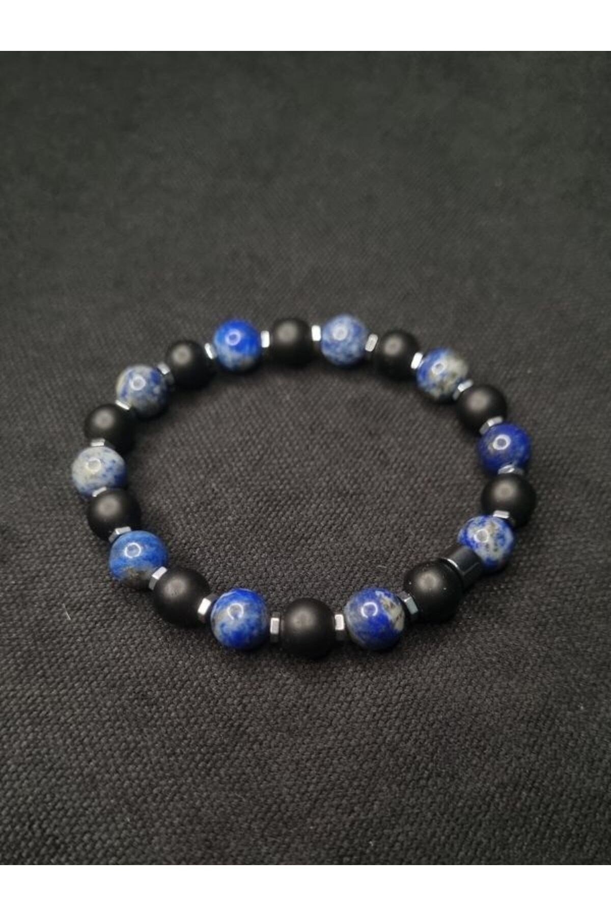 Yüksek Kalite Onix Hematit ve Lapis Lazuli Taşı Sakin Zihin Pozitif Denge Konsantrasyon