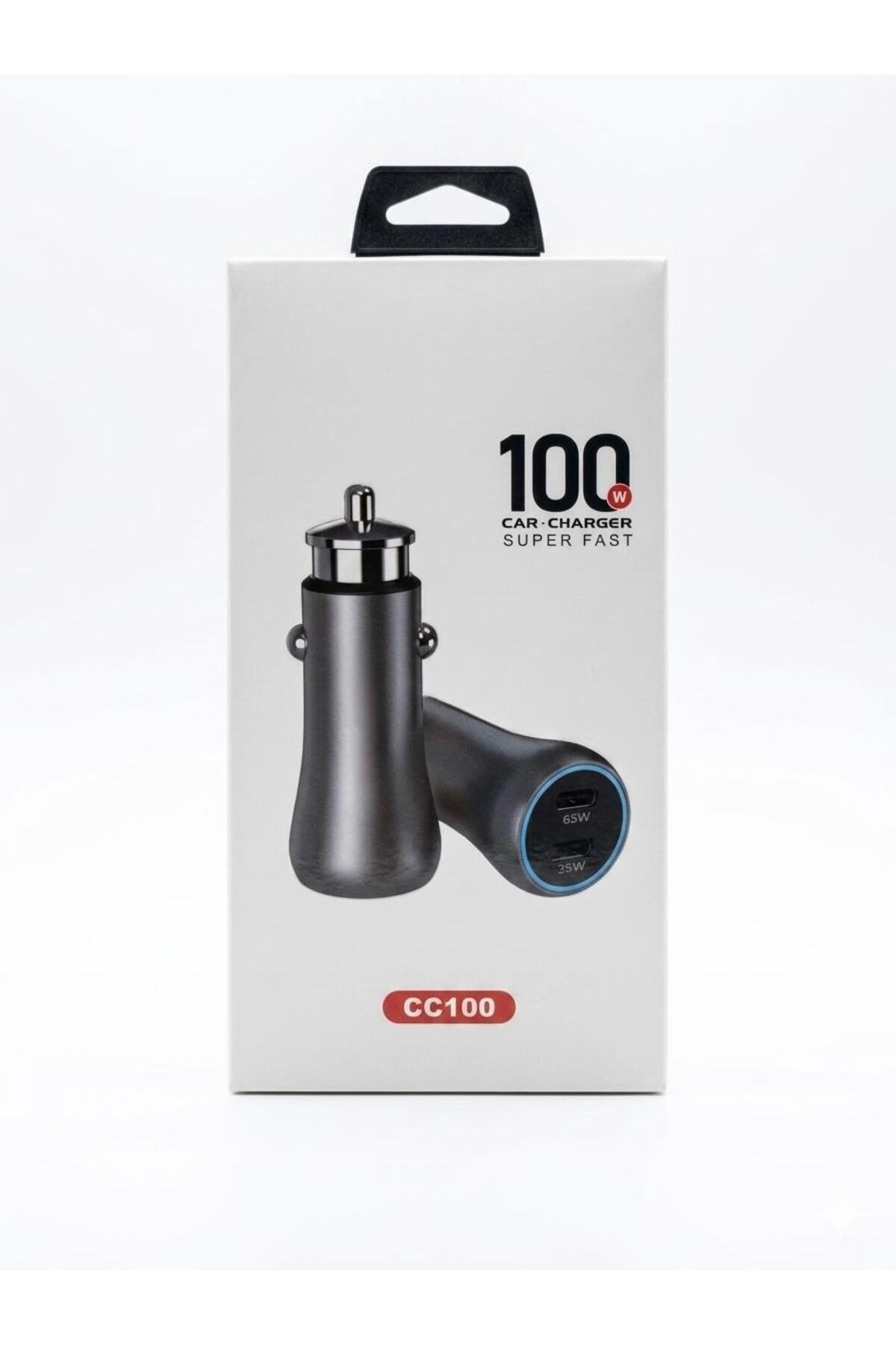 CC100 100W Araç Şarj Cihazı Çift USB-C PD 65W 35W