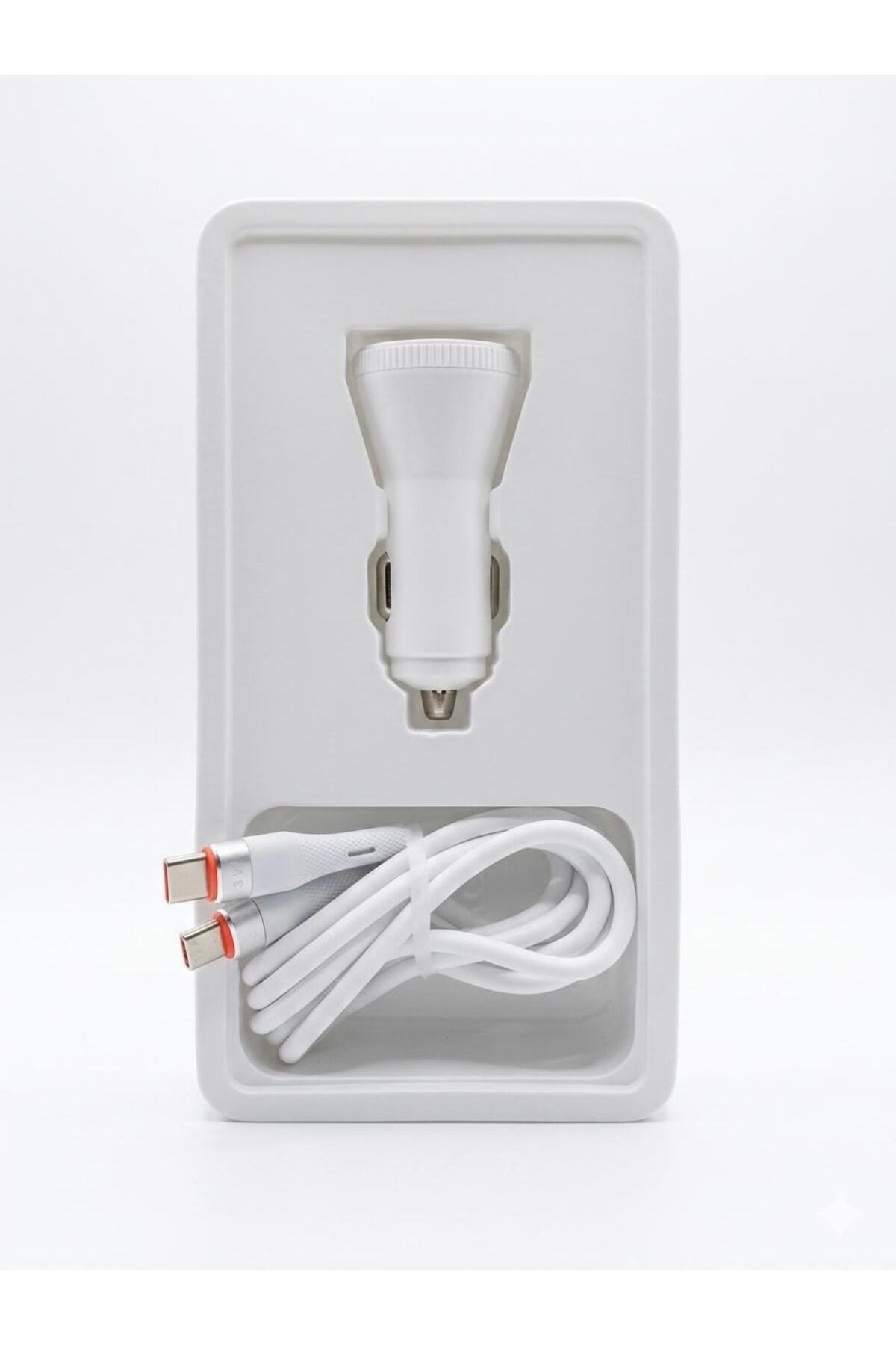 CC53 53W Hızlı Araç Şarj Cihazı Çift USB-C Çıkışlı Android ve ios tam uyumlu