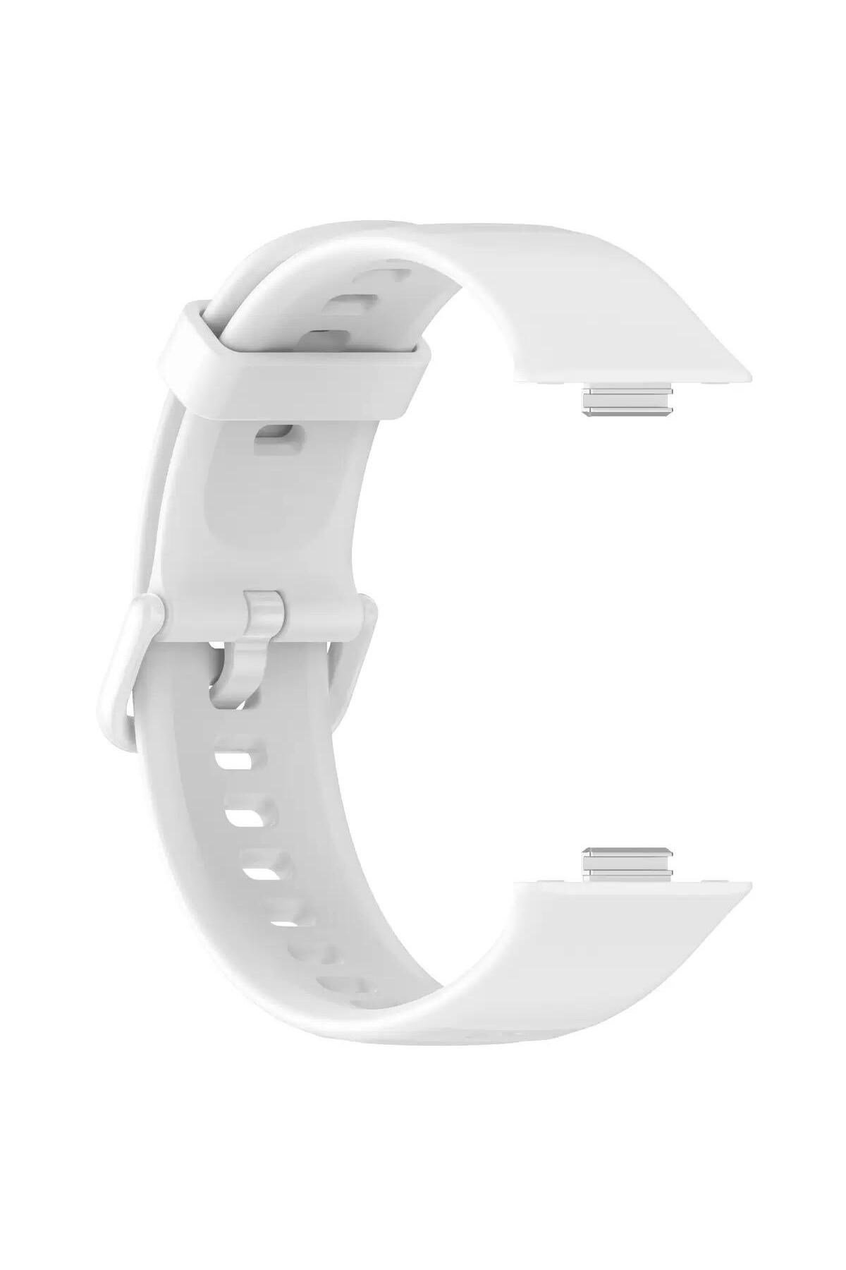 Huawei Watch Fit 3, Fit 4, Fit 4 Pro ile Uyumlu Silikon Tokalı Kordon Kayış