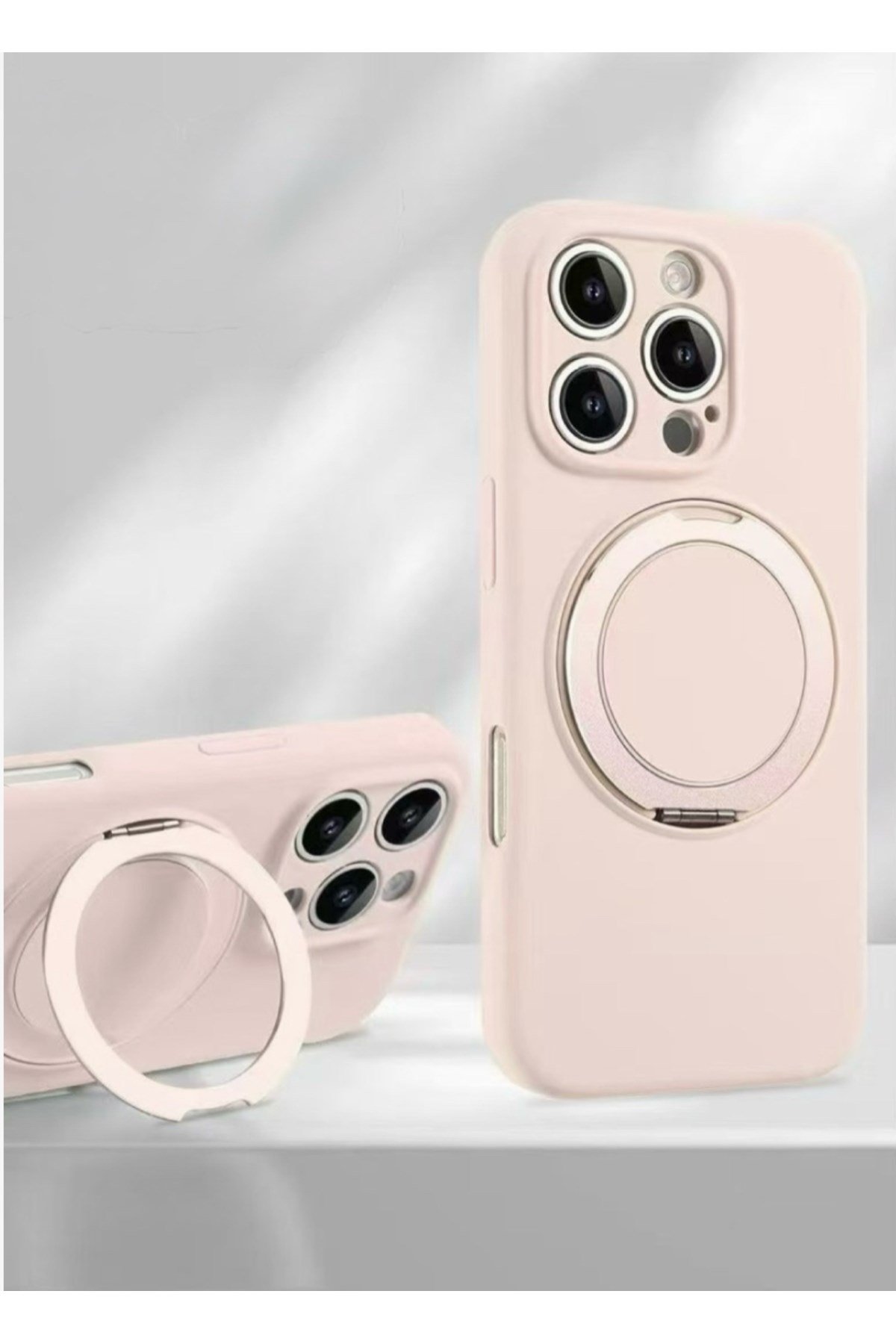 iPhone 12 Standlı Magsafe İçi Kadife Kılıf