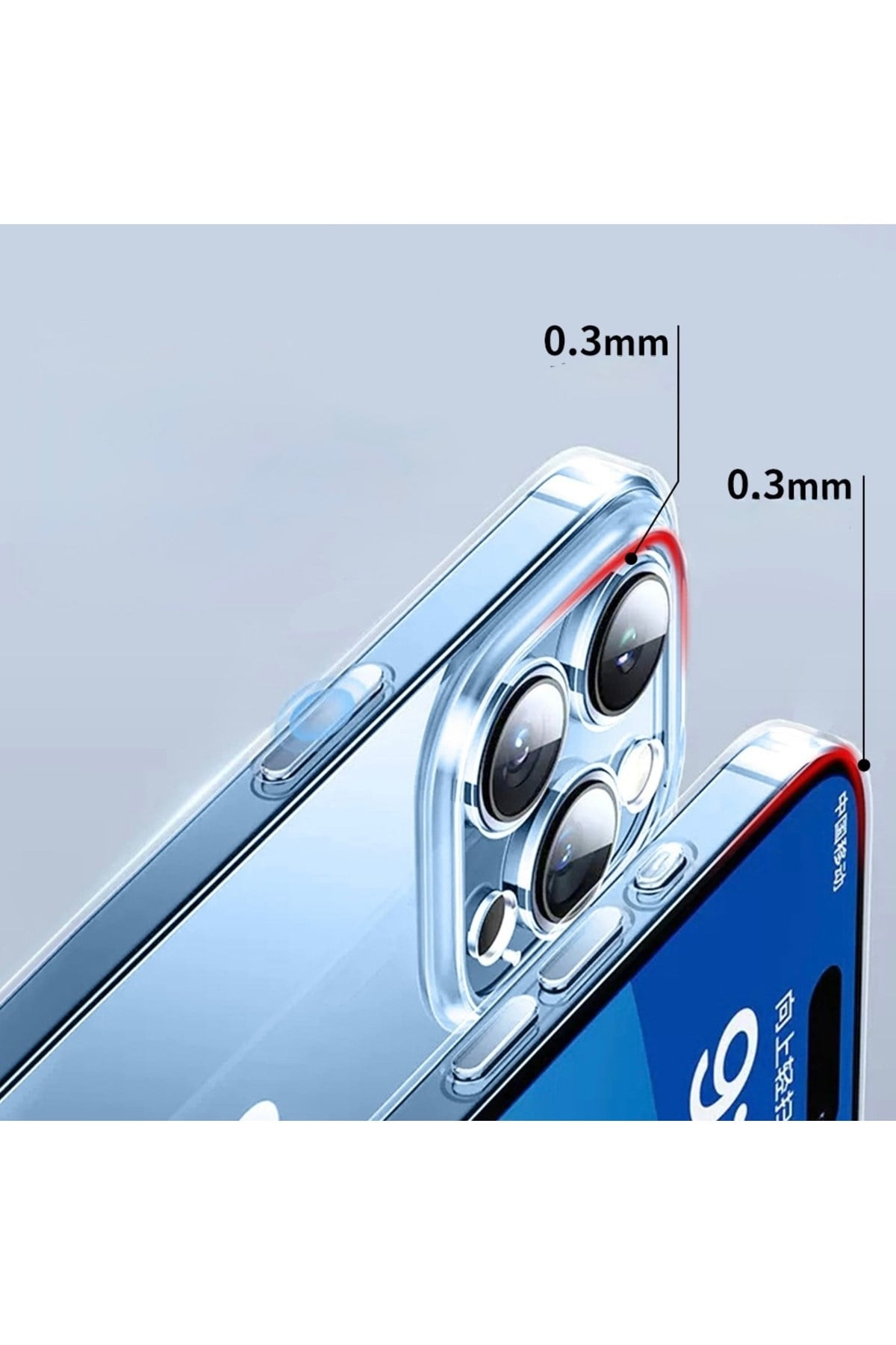 iPhone 12Pro Şeffaf Kılıf | PC Mika Malzeme | Ultra İnce | Sararmaz Kapak
