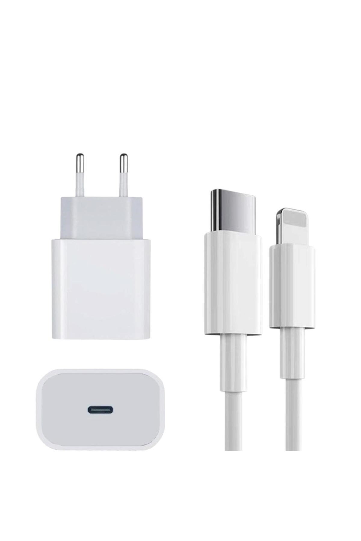 iPhone 14 13 12 11 Serisi Uyumlu 20W Hızlı Şarj Adaptör + Lightning Kablo