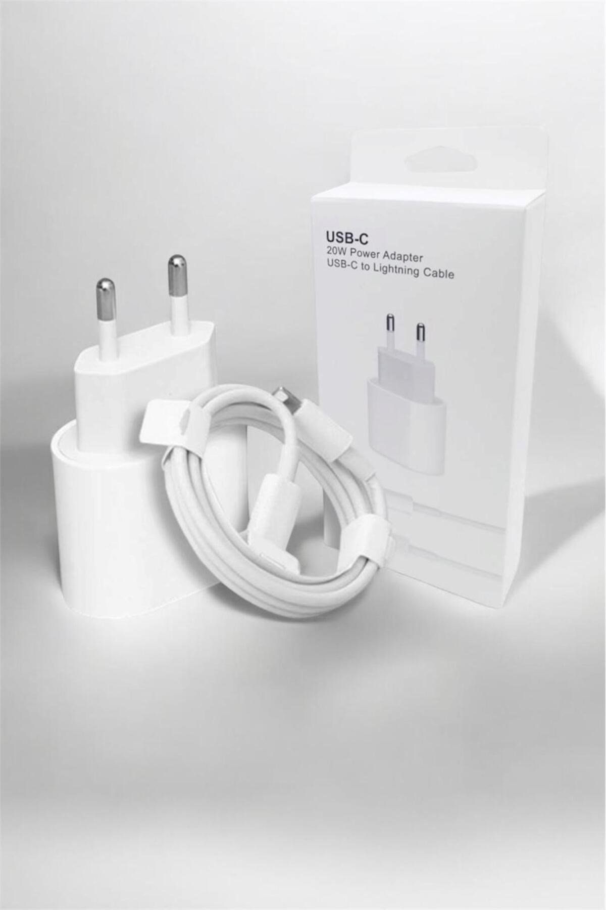 iPhone 14 13 12 11 Serisi Uyumlu 20W Hızlı Şarj Adaptör + Lightning Kablo