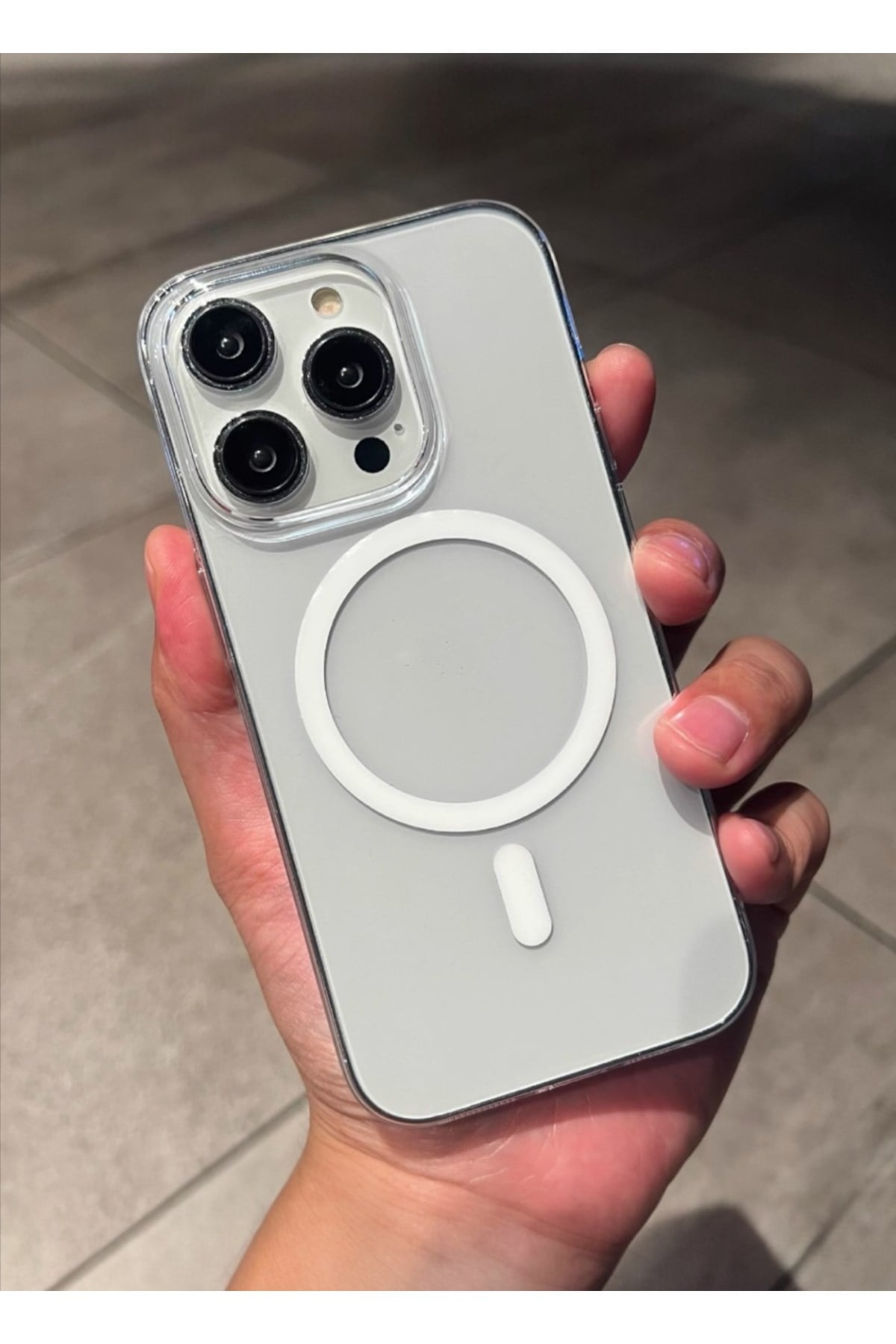 iPhone 14 Pc Slim Ultra İnce Sararmaz Magsafe Kapak