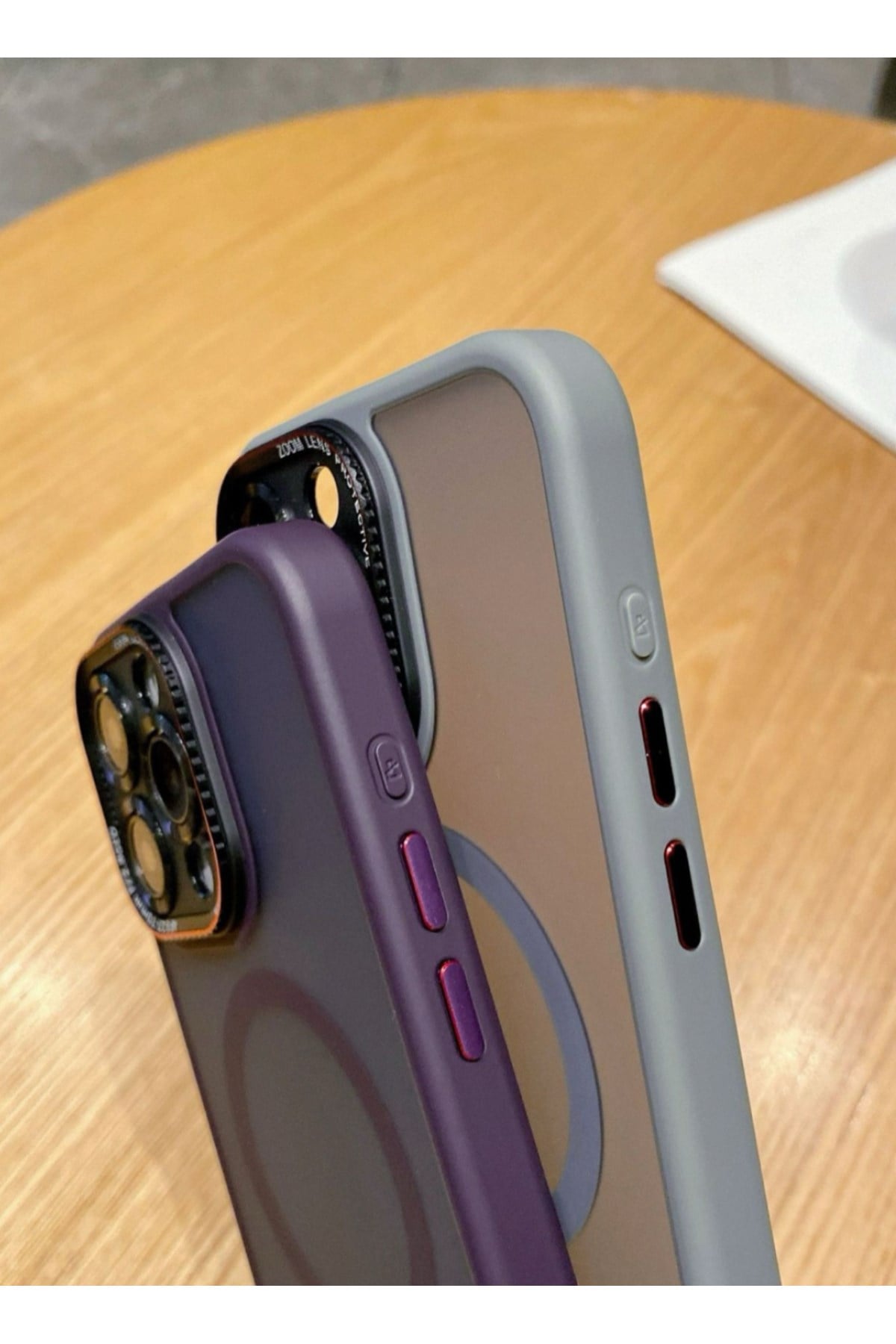 iPhone 14 Pro Max Mor Mat Magsafe Lens Korumalı Kılıf