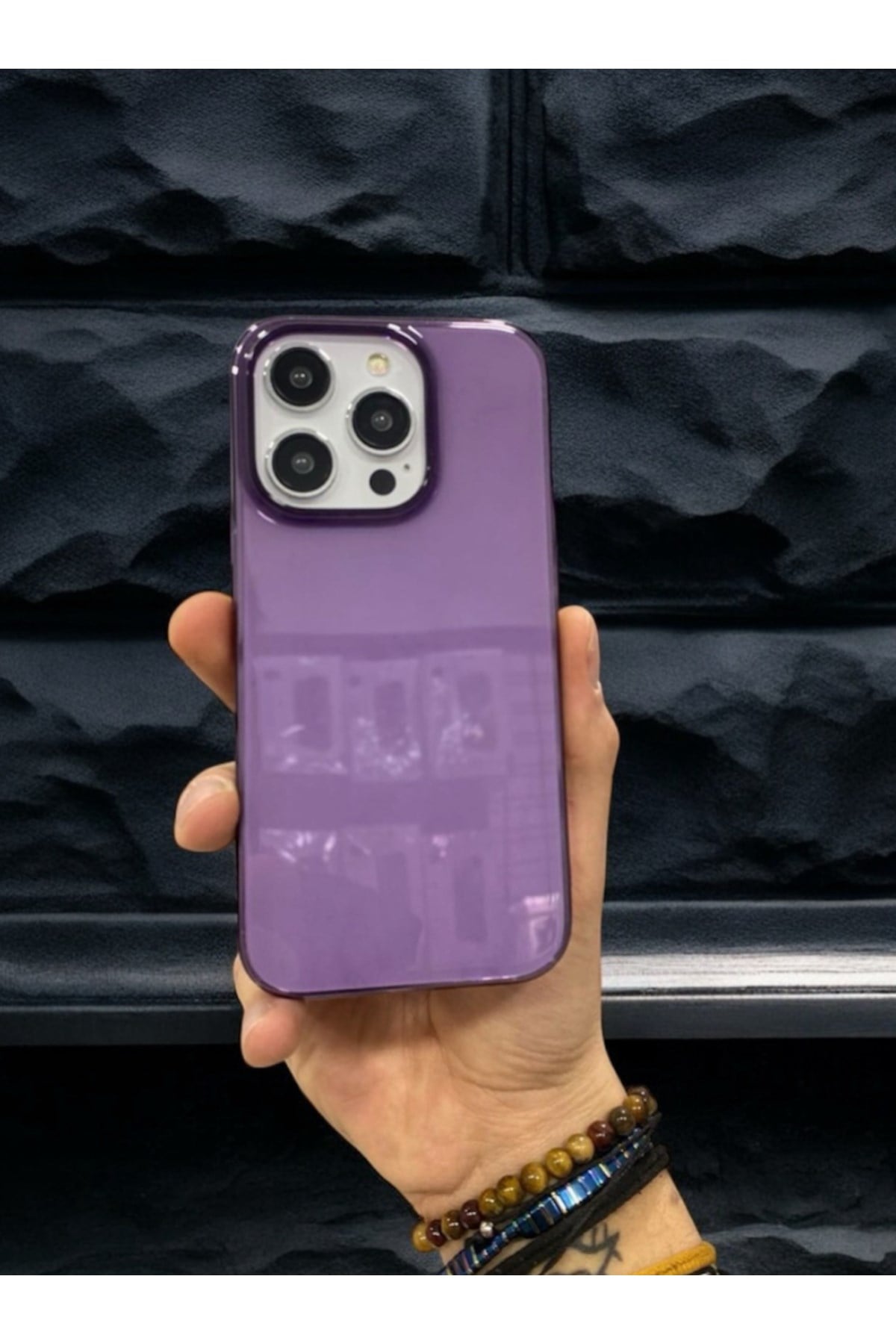 İPhone 14 Pro Max Mor Mika Sararmaz Kılıf