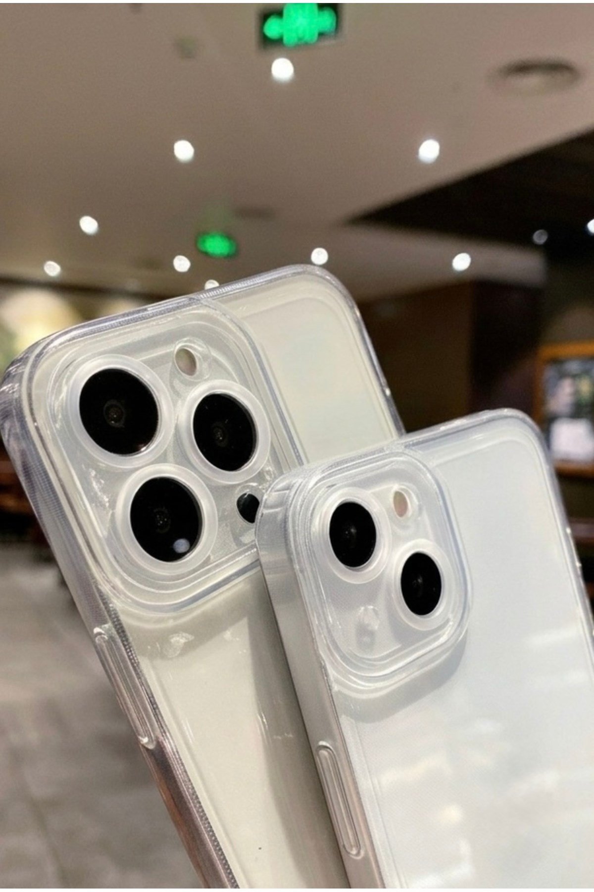 iPhone 14 Pro Uyumlu Şeffaf Silikon Kamera Korumalı Darbeye Dayanıklı İnce ve Hafif Telefon Kılıfı