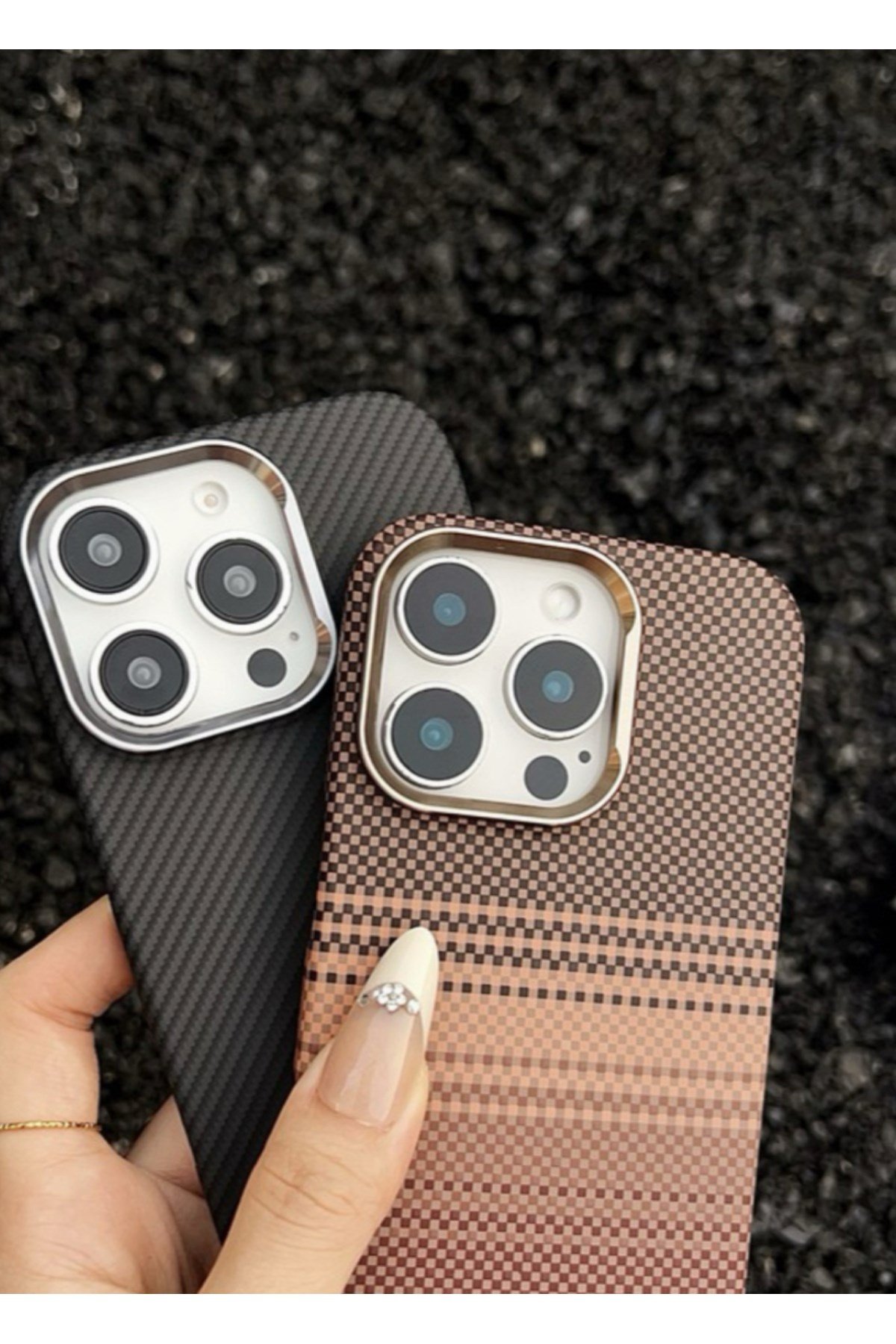 iPhone 14 Uyumlu Karbon Gizli Magsafeli Telefon Kılıfı