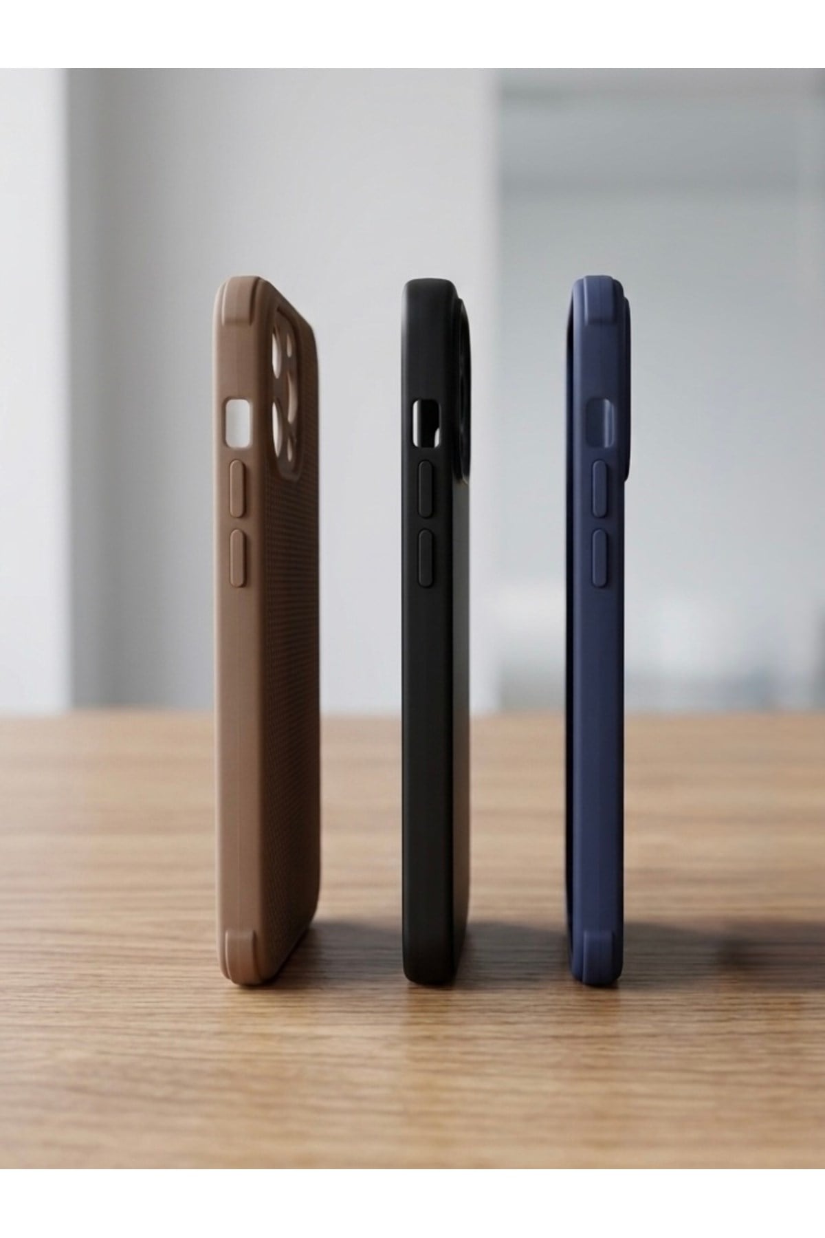 iPhone 14ProMax Dokulu Kamera Korumalı Trend Silikon Köşeli Darbe Koruma Kılıf