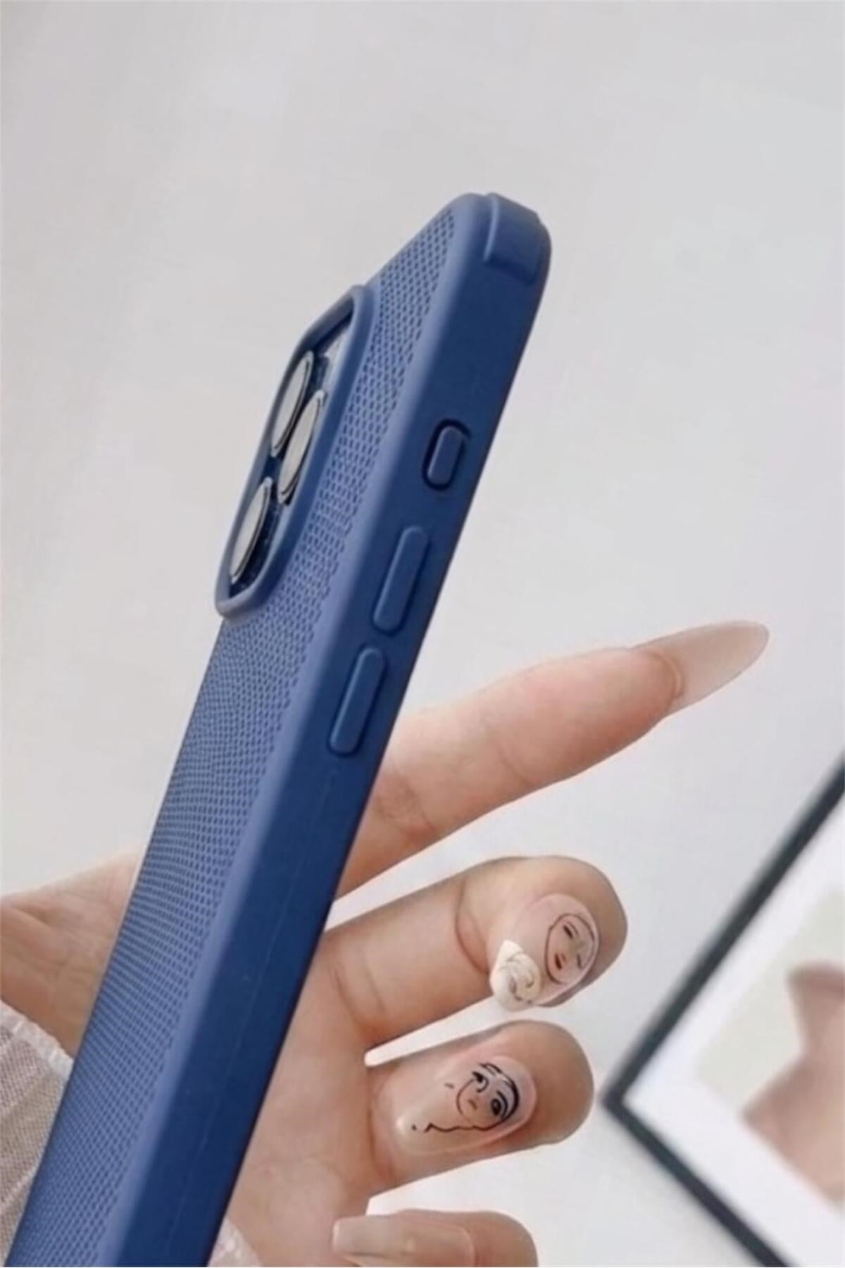 iPhone 14ProMax Dokulu Kamera Korumalı Trend Silikon Köşeli Darbe Koruma Kılıf