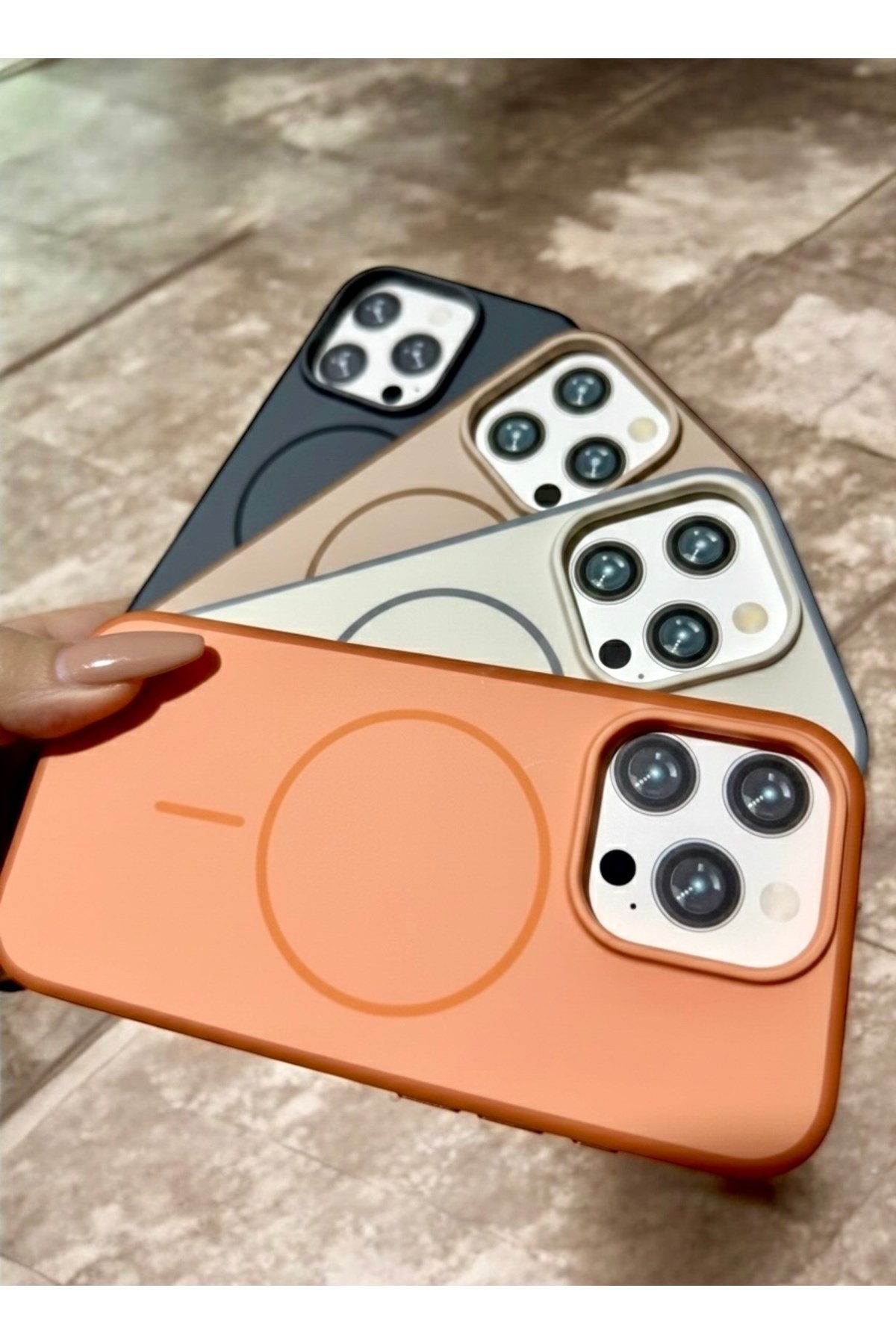 Iphone 16 Pro Max Uyumlu MagSafeli Siyah Kılıf, Darbe Korumalı, Metal Tuşlu