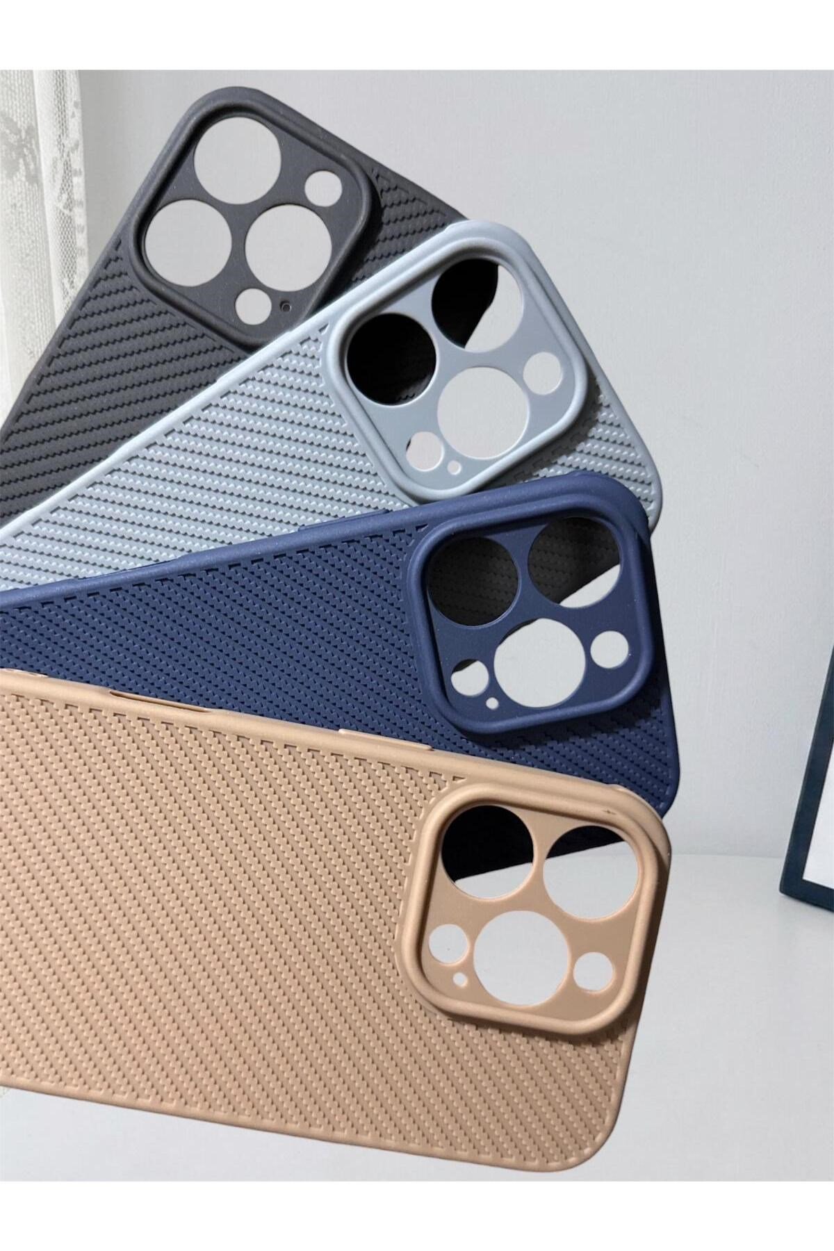 iPhone 16Pro Dokulu Kamera Korumalı Trend Silikon Köşeli Darbe Koruma Kılıf