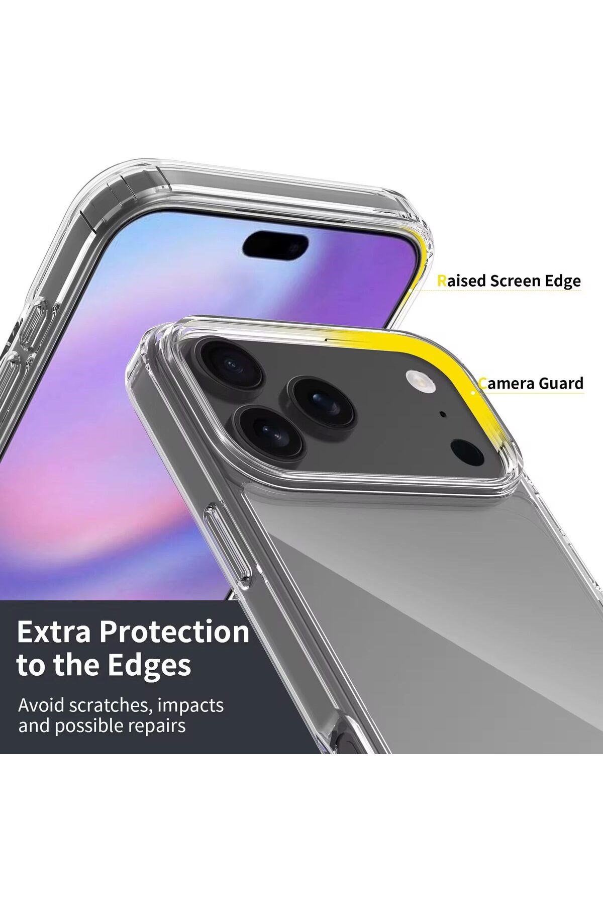 İphone 17 Pro Sert Sararmaz Pc Mika Kılıf Arka Kapak Sararmayan Telefon Kılıfı