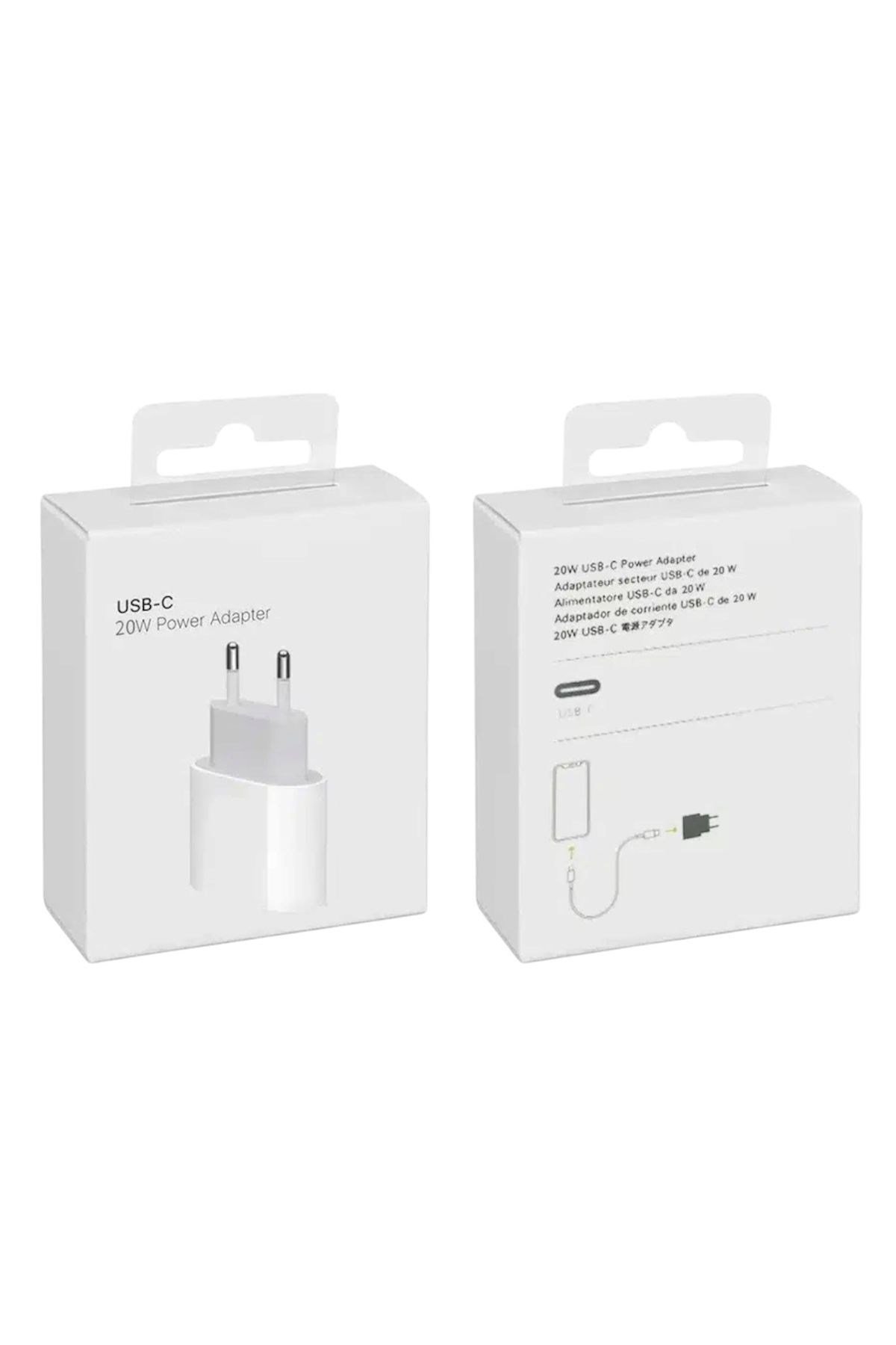 iPhone Uyumlu 20W USB-C PD Hızlı Şarj Adaptörü Beyaz