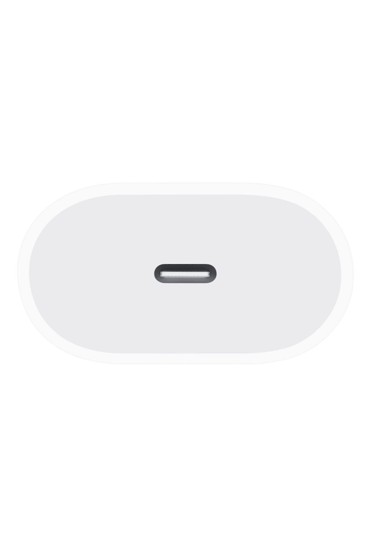 iPhone Uyumlu 20W USB-C PD Hızlı Şarj Adaptörü Beyaz