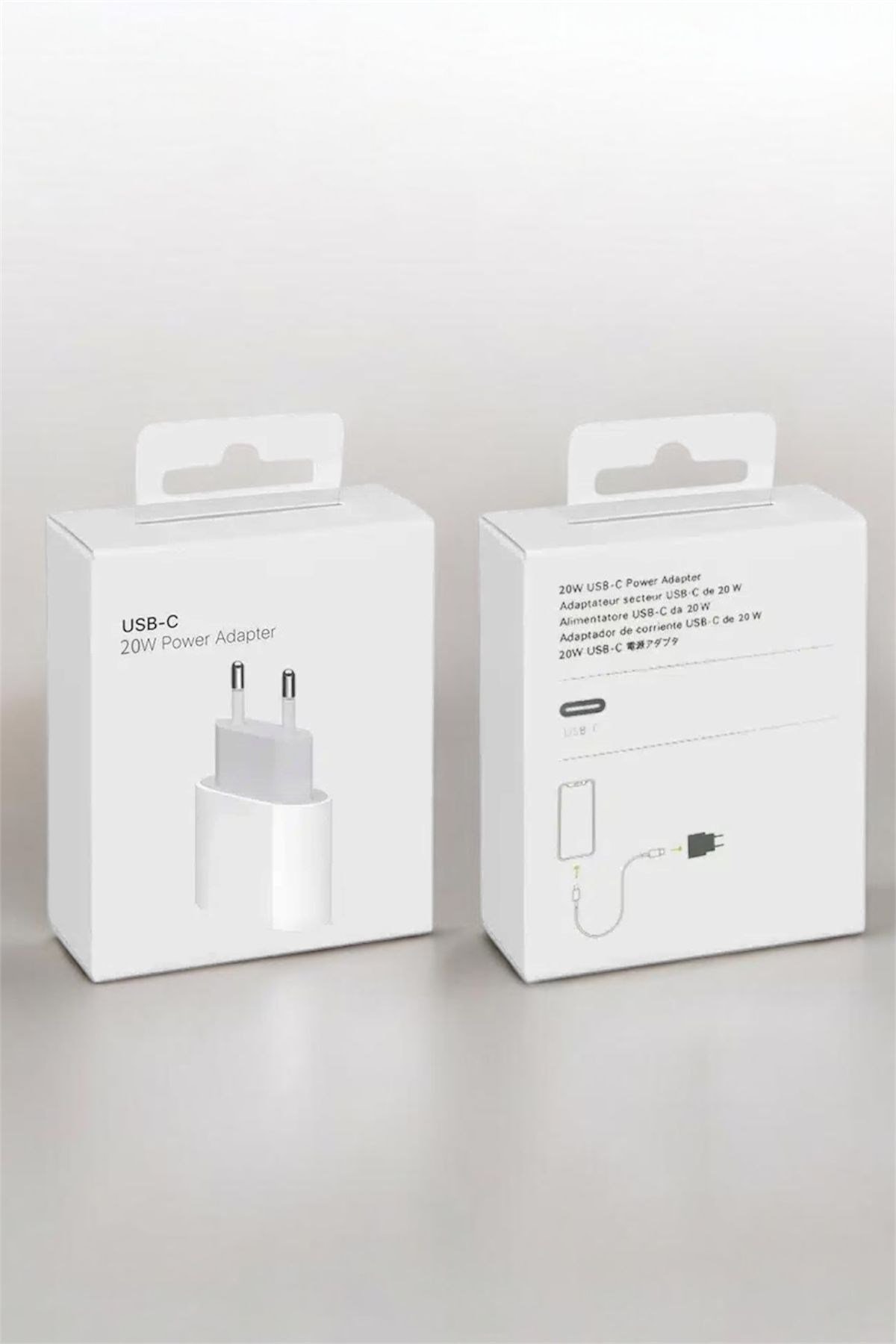 iPhone Uyumlu 20W USB-C PD Hızlı Şarj Adaptörü Beyaz